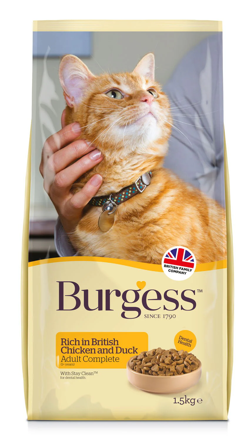 Burgess Adult Cat Chicken & Duck 1.5kg - Image 2