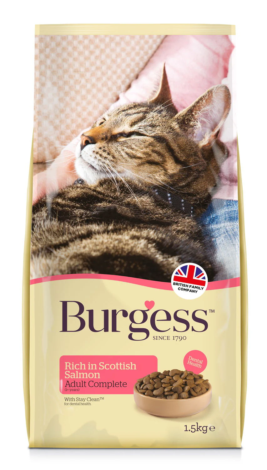 Burgess Adult Cat Scottish Salmon 1.5kg - Image 2