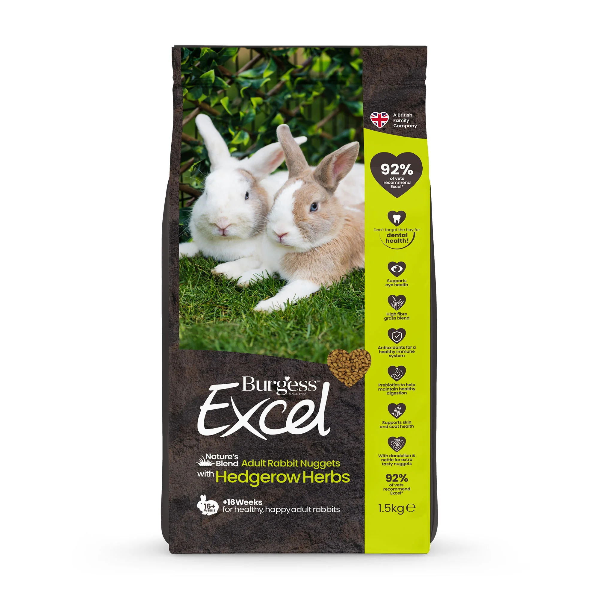 Burgess Excel Chinchilla Nuggets 1.5kg - Image 3