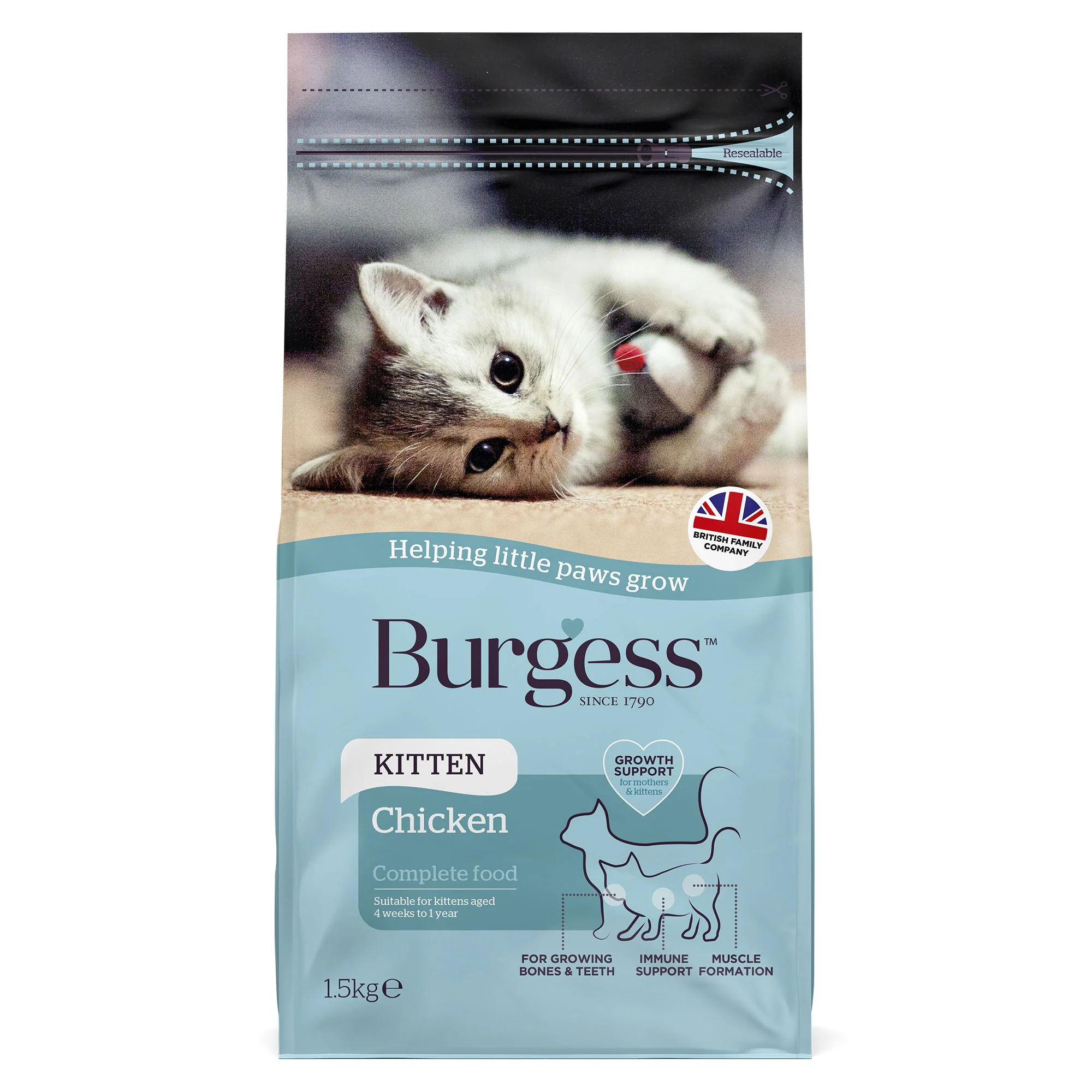 Burgess Kitten Chicken 1.5kg