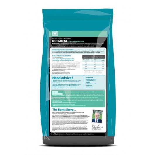 Burns Original Fish & Brown Rice 12kg - Image 2