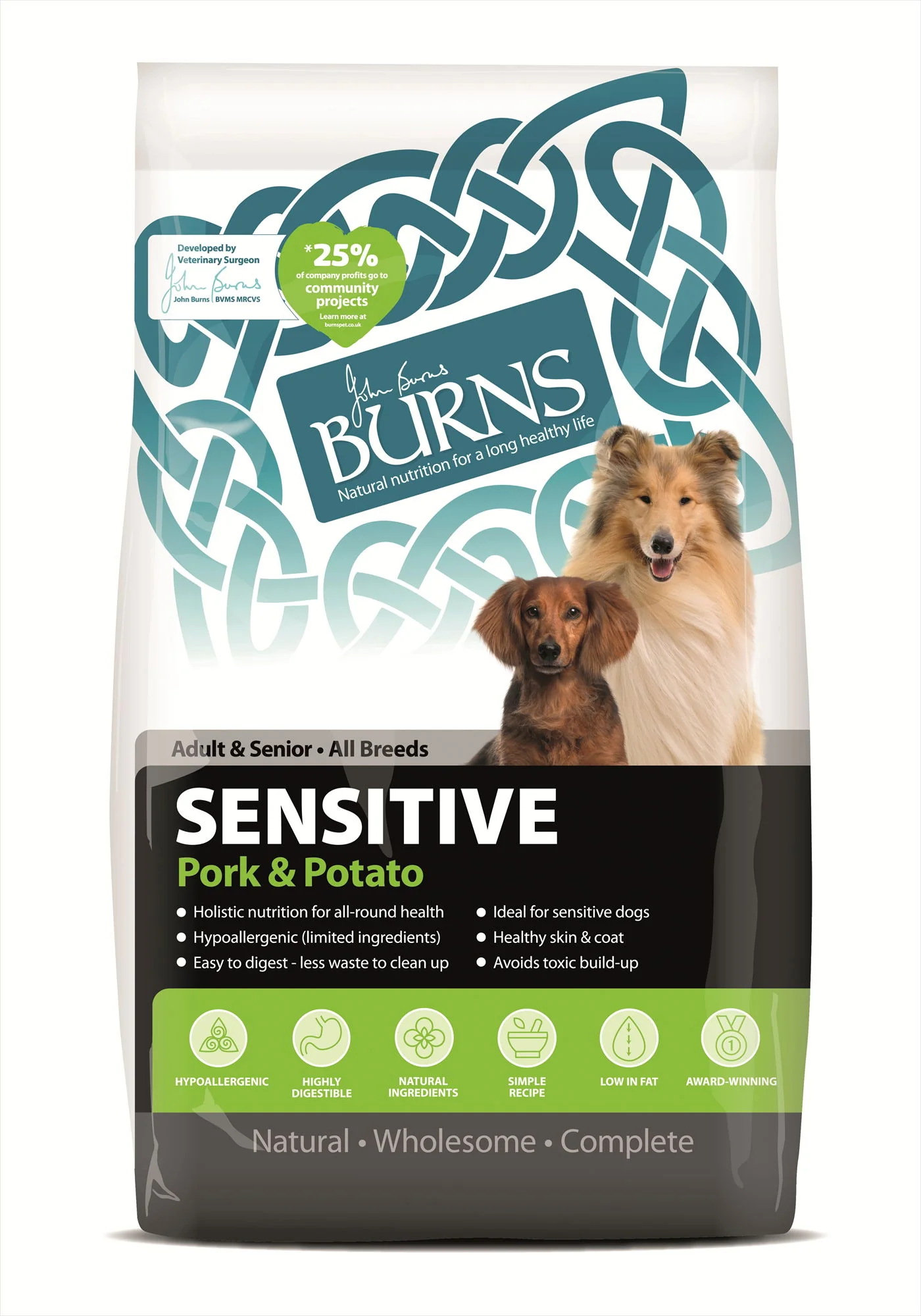 Burns Sensitive Pork & Potato 6kg