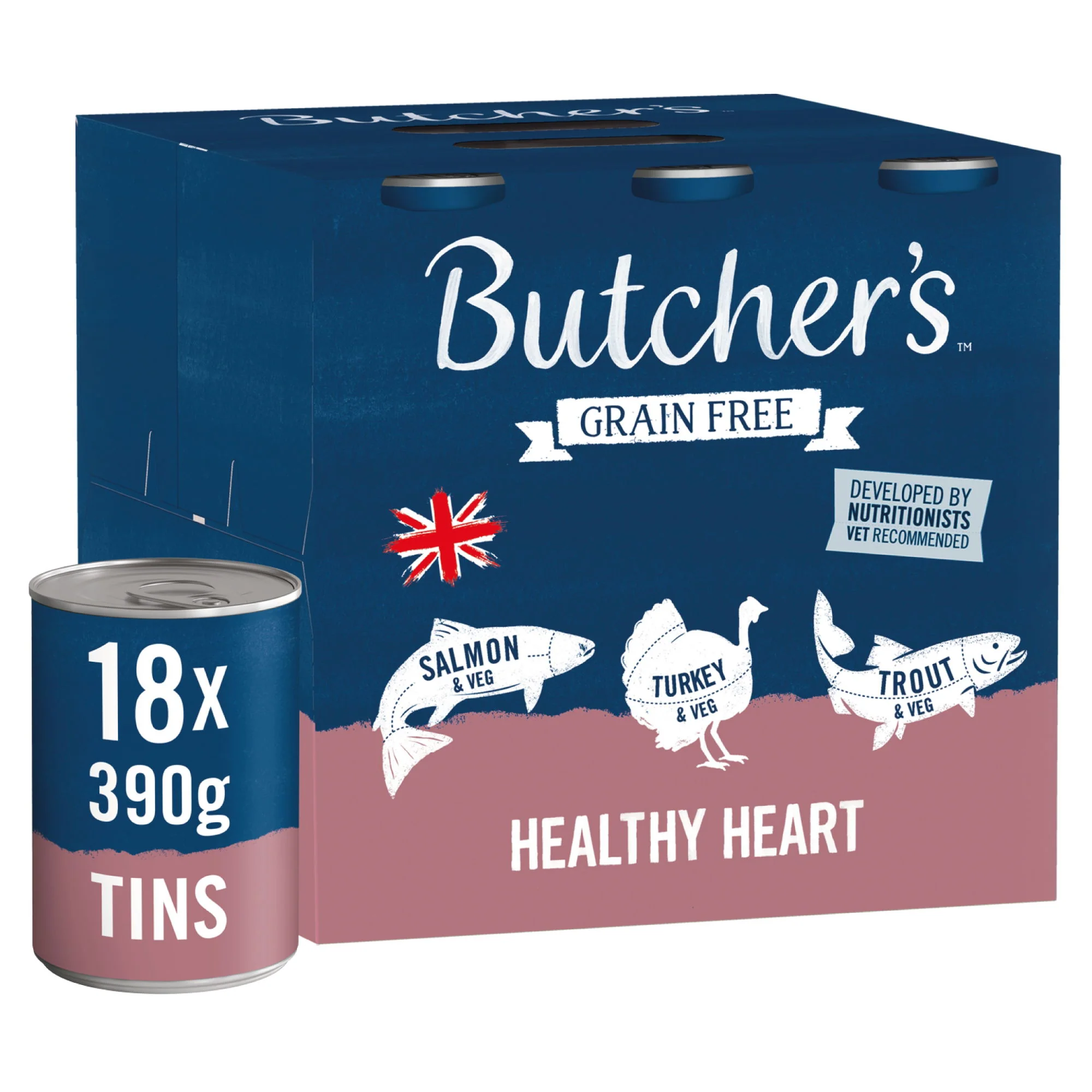 Butcher's Healthy Heart Dog Food Cans 18x390g - Image 2