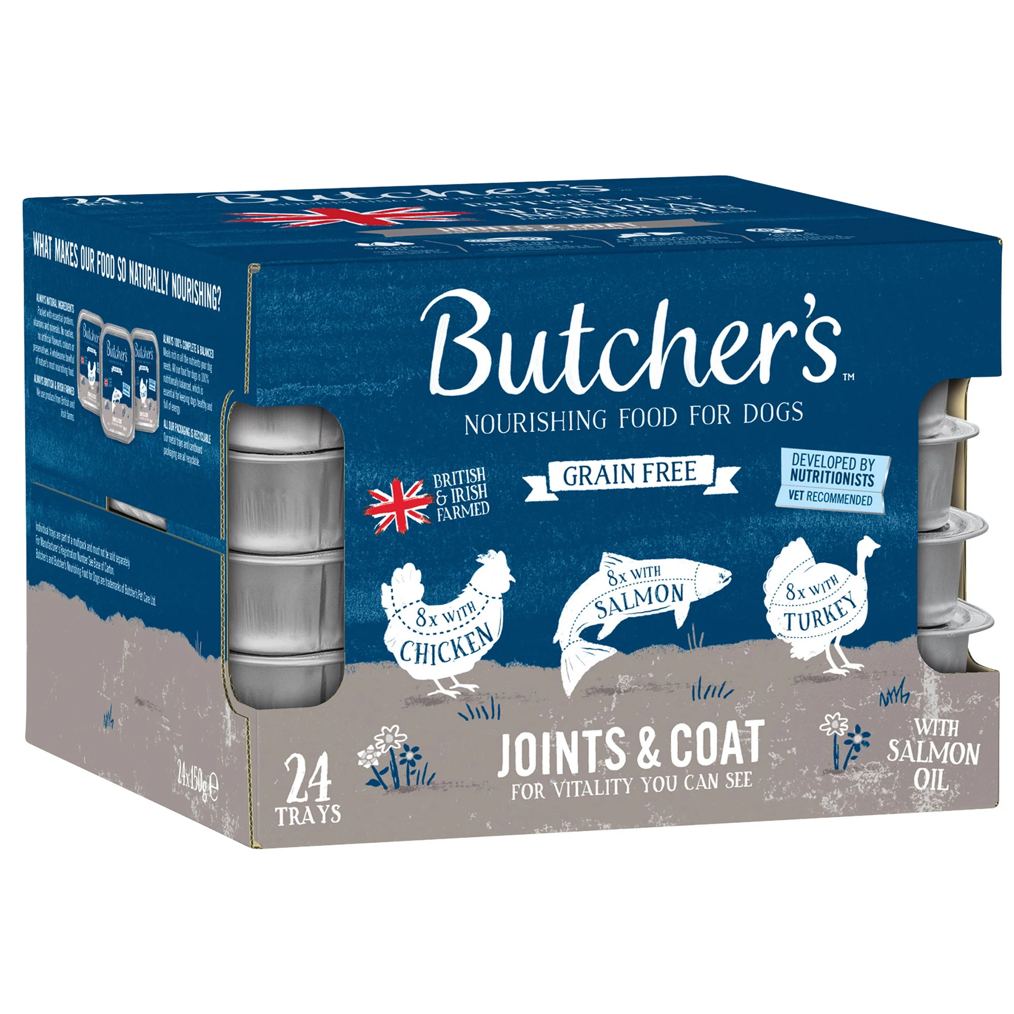 Butcher's Joints & Coat Wet Dog Food Trays 24x150g - Image 2