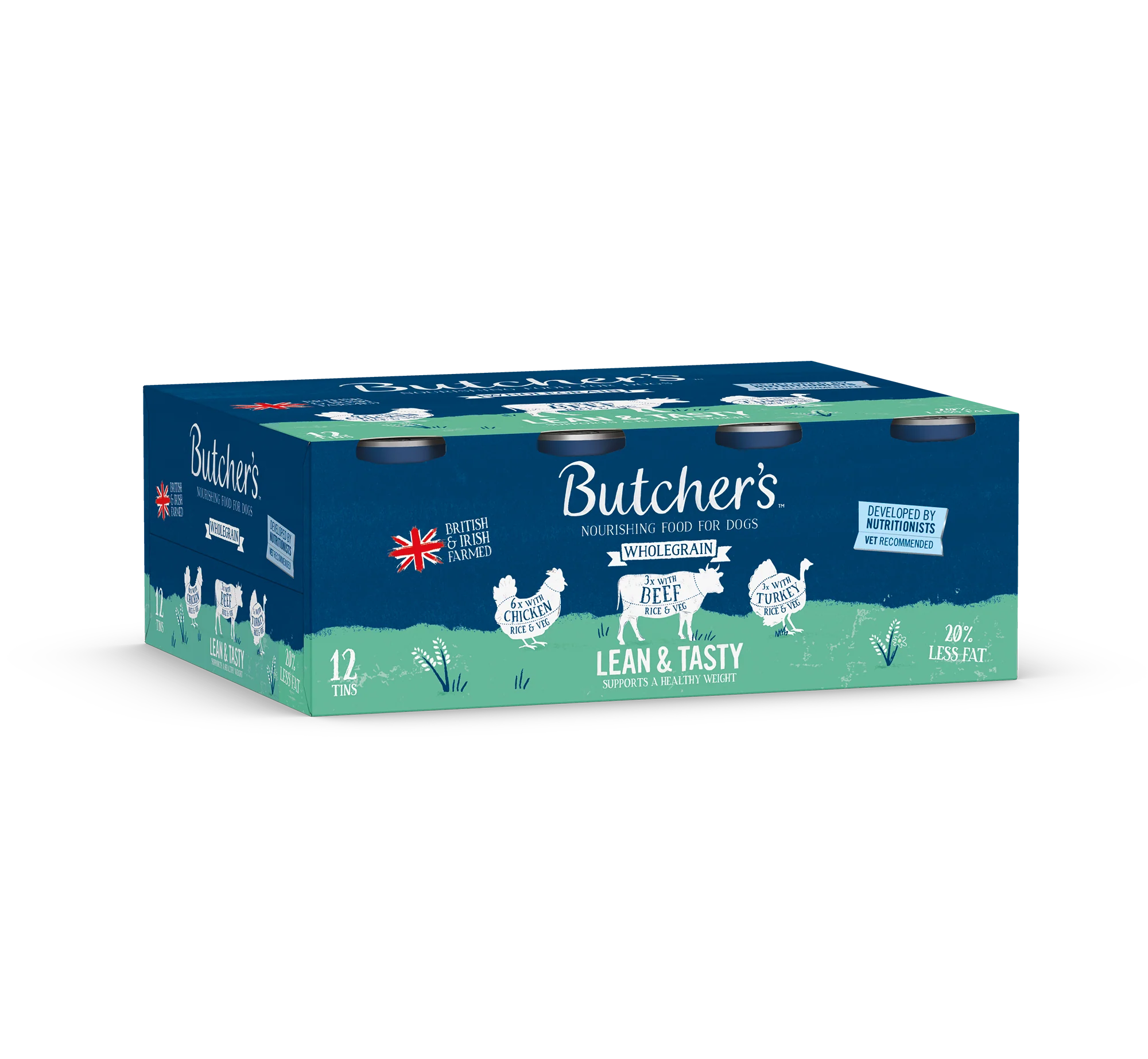 Butcher's Lean & Tasty Low Fat Dog Food Cans 12x390g