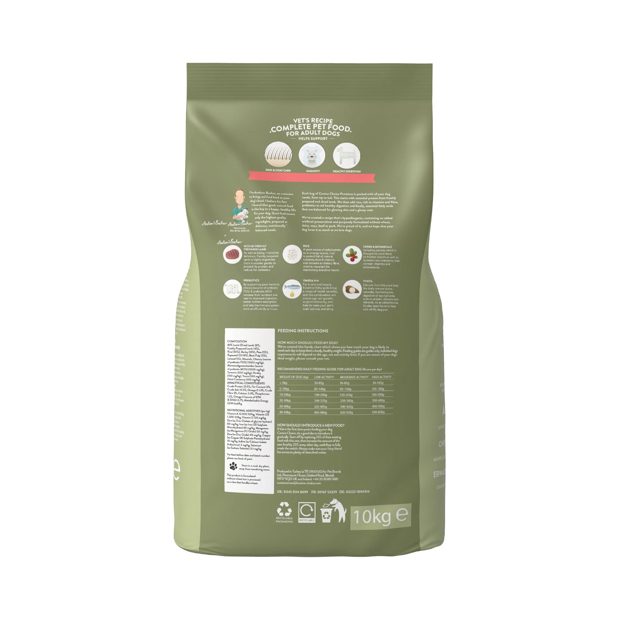 Canine Choice Premium Adult Dry Dog Food 10kg - Lamb - Image 3