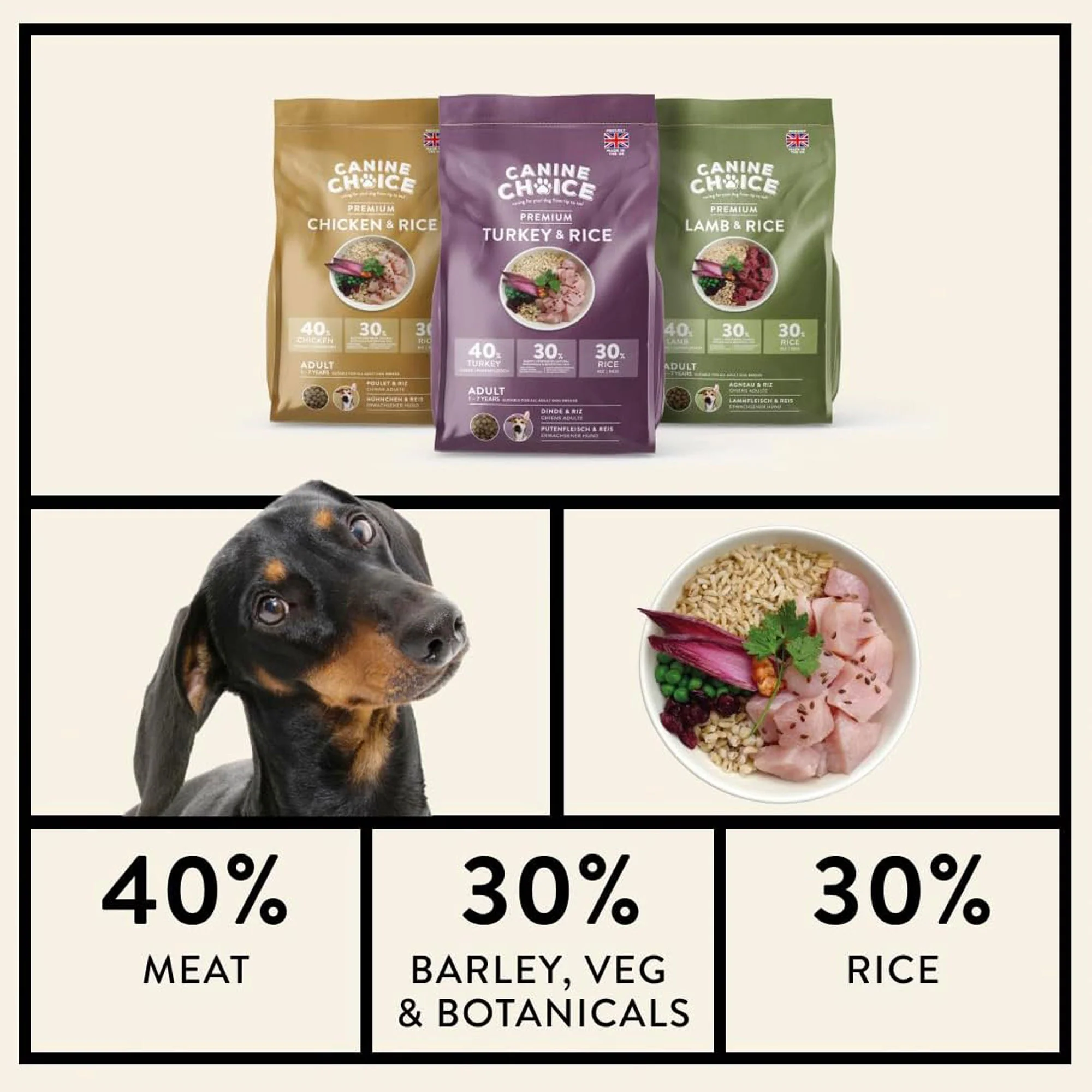 Canine Choice Premium Adult Dry Dog Food 10kg - Lamb - Image 5