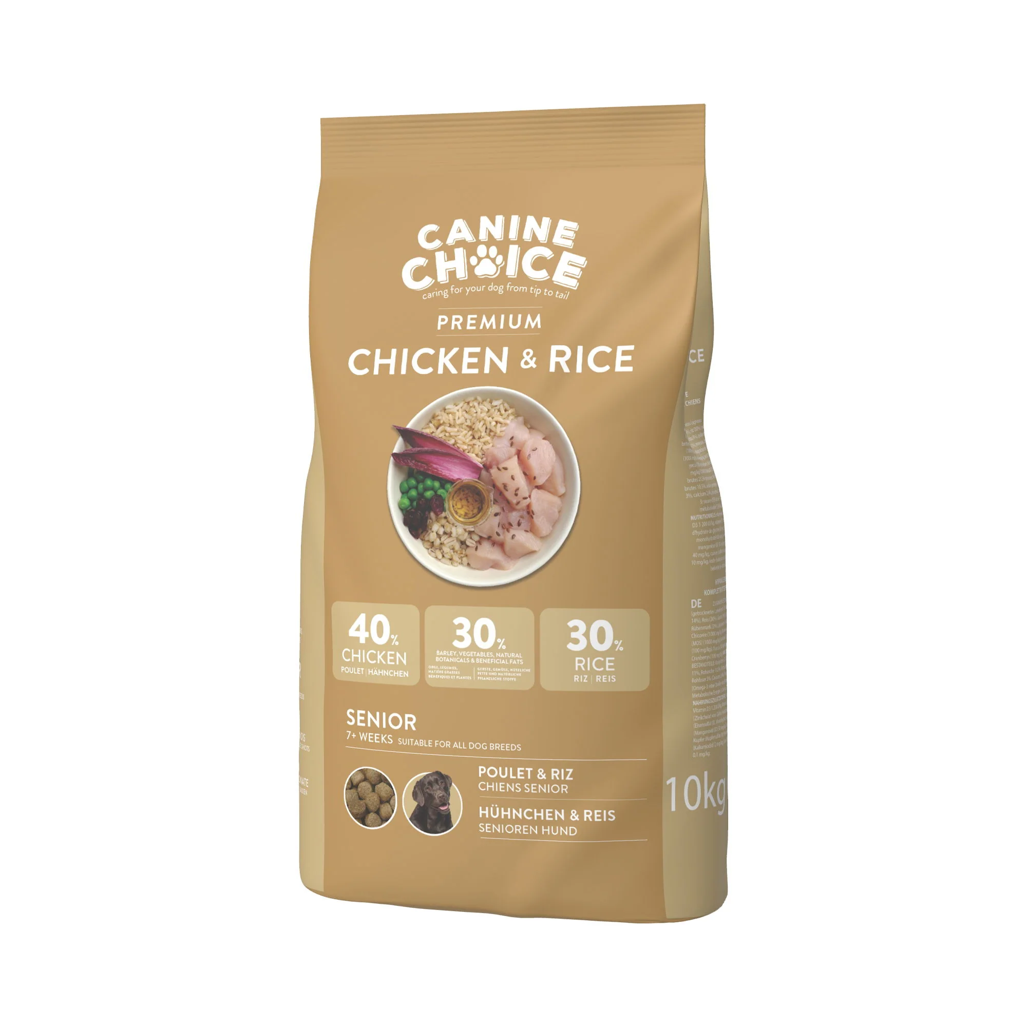Canine Choice Premium Senior Dry Dog Food 10kg - Chicken - Image 2