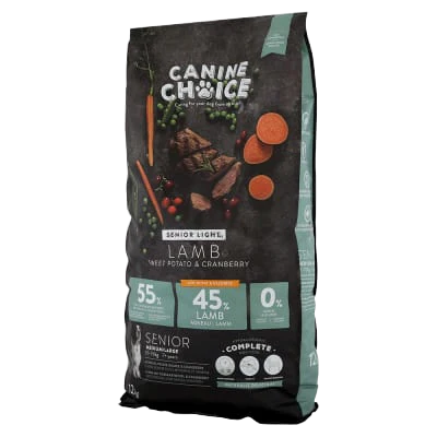 Canine Choice Spr Premium Gf Lt Med&lrg Senior Dry Lamb 12kg - Image 2