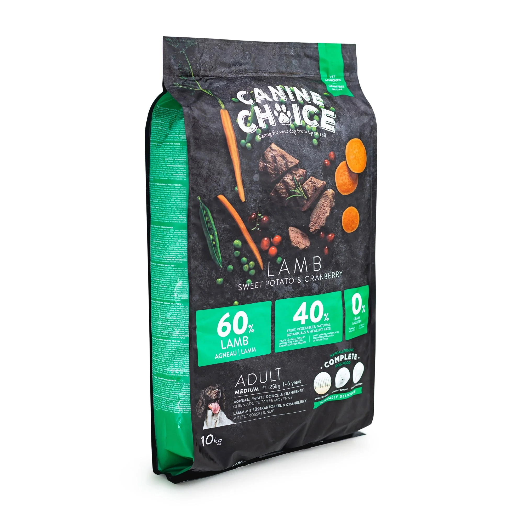 Canine Choice Super Premium Gf Medium Adult Dry Lamb 10kg - Image 4