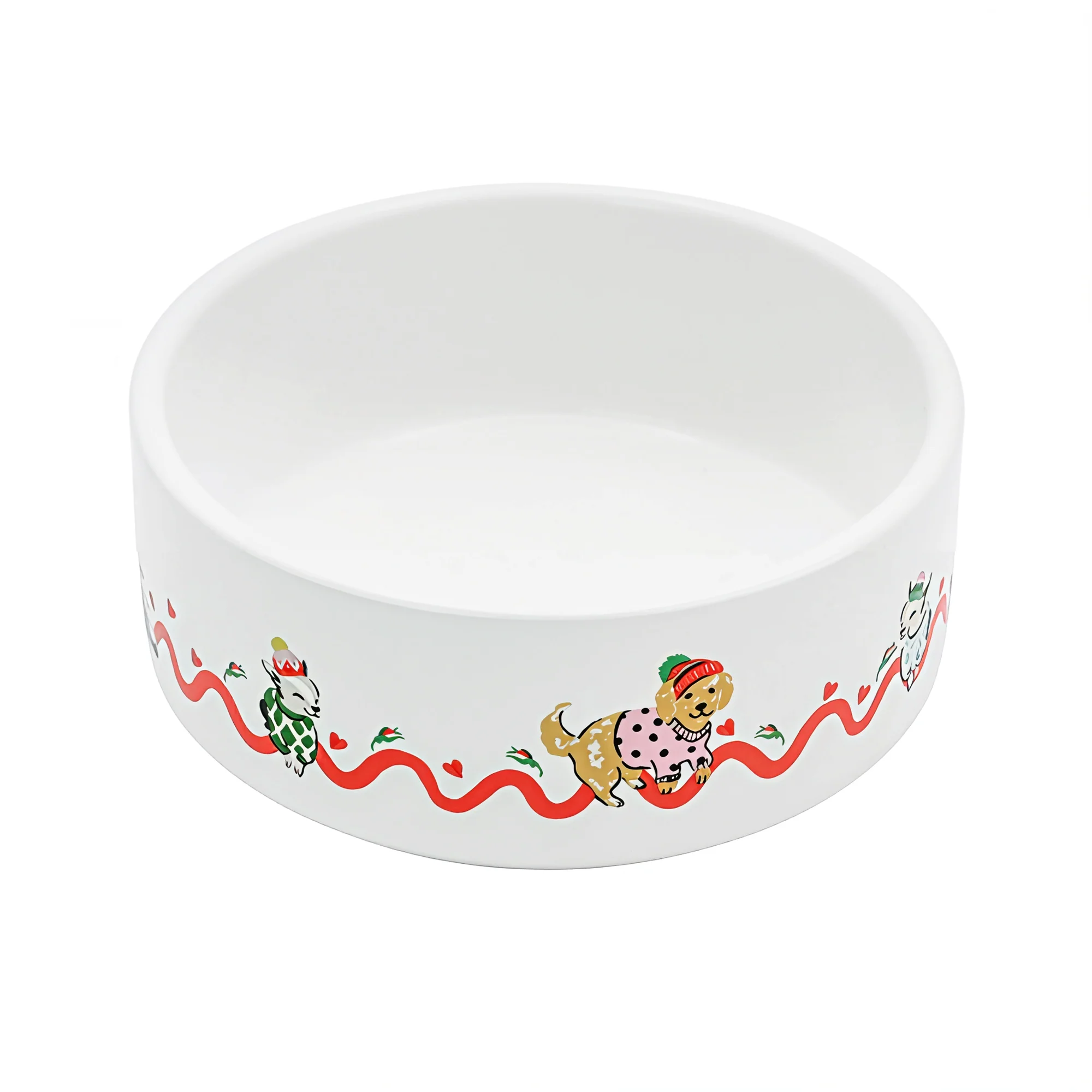 Cath Kidston Hearts & Roses Ceramic Pet Bowl Medium/Large - Image 3