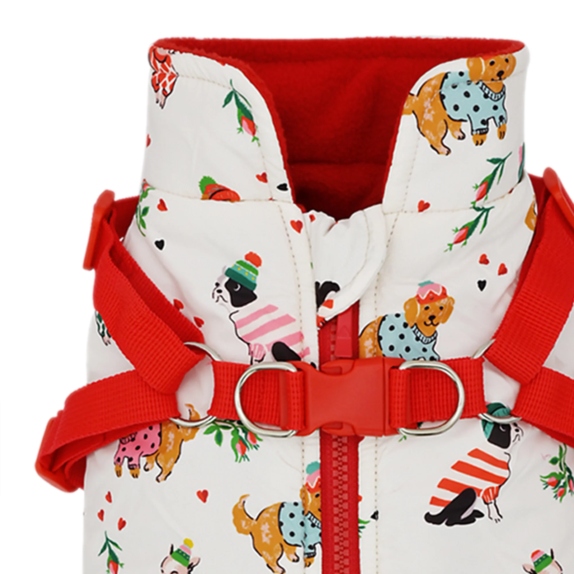 Cath Kidston Hearts & Roses Coat & Harness Large - Image 4