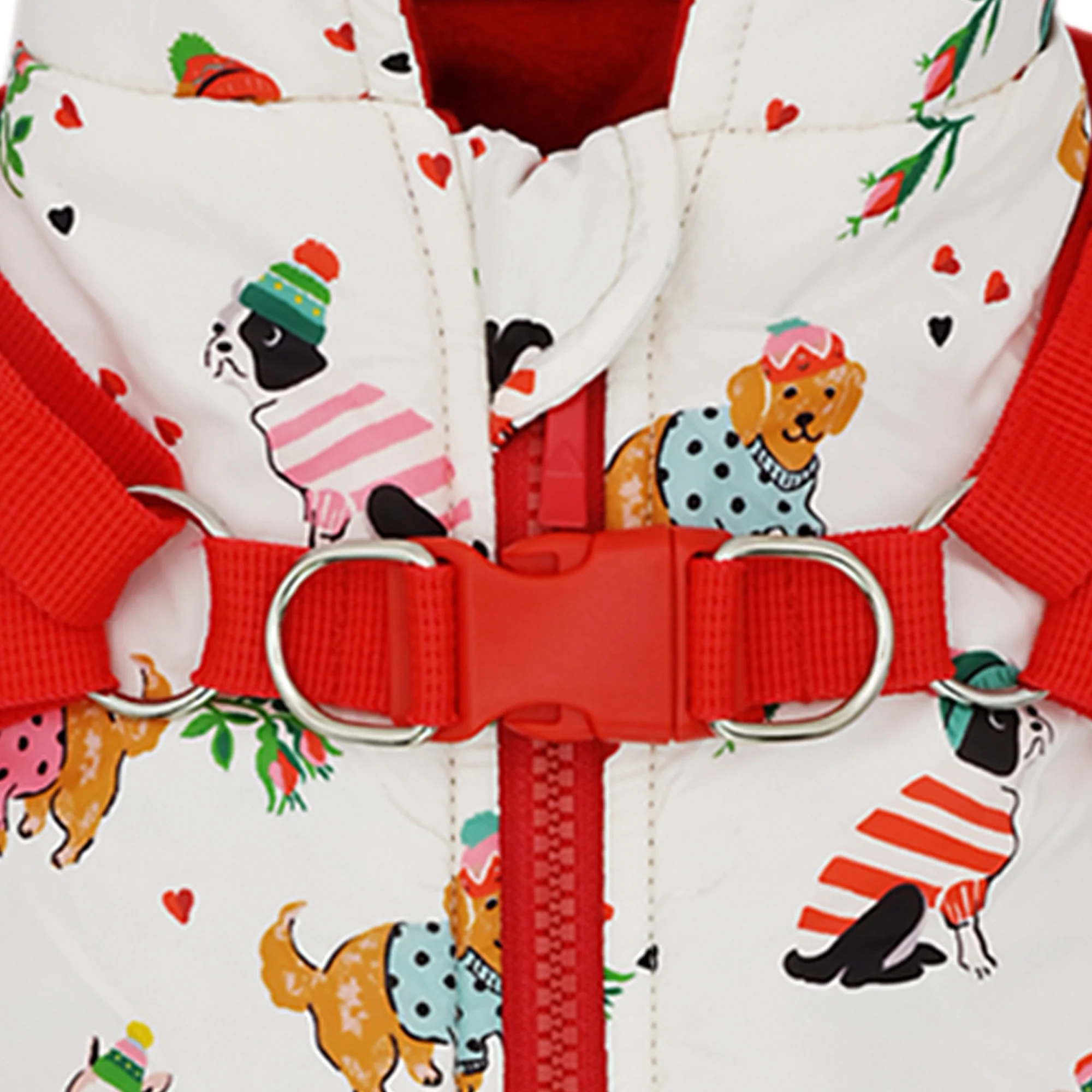 Cath Kidston Hearts & Roses Coat & Harness Large - Image 5