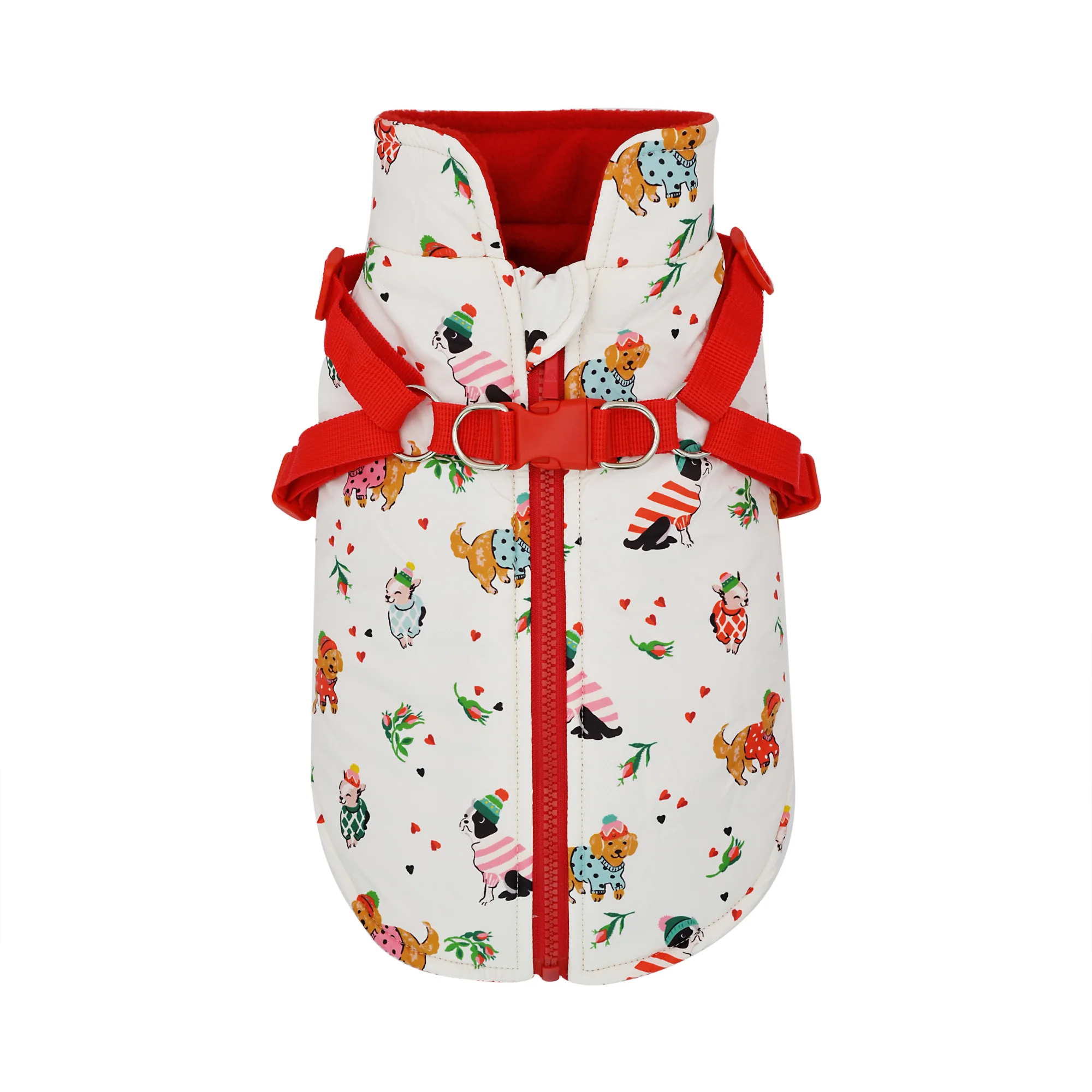 Cath Kidston Hearts & Roses Coat & Harness Medium - Image 3