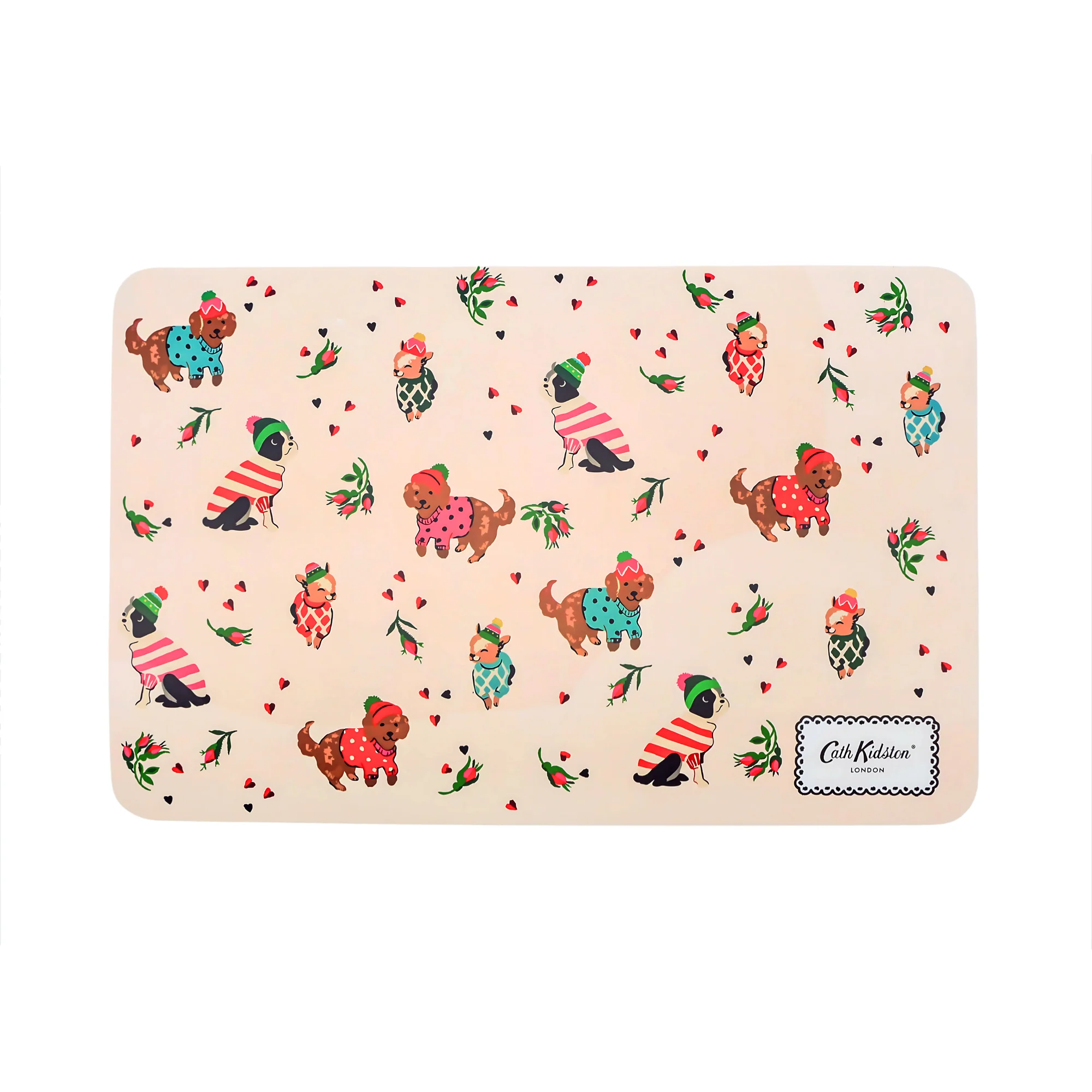 Cath Kidston Hearts & Roses Pet Feeding Mat