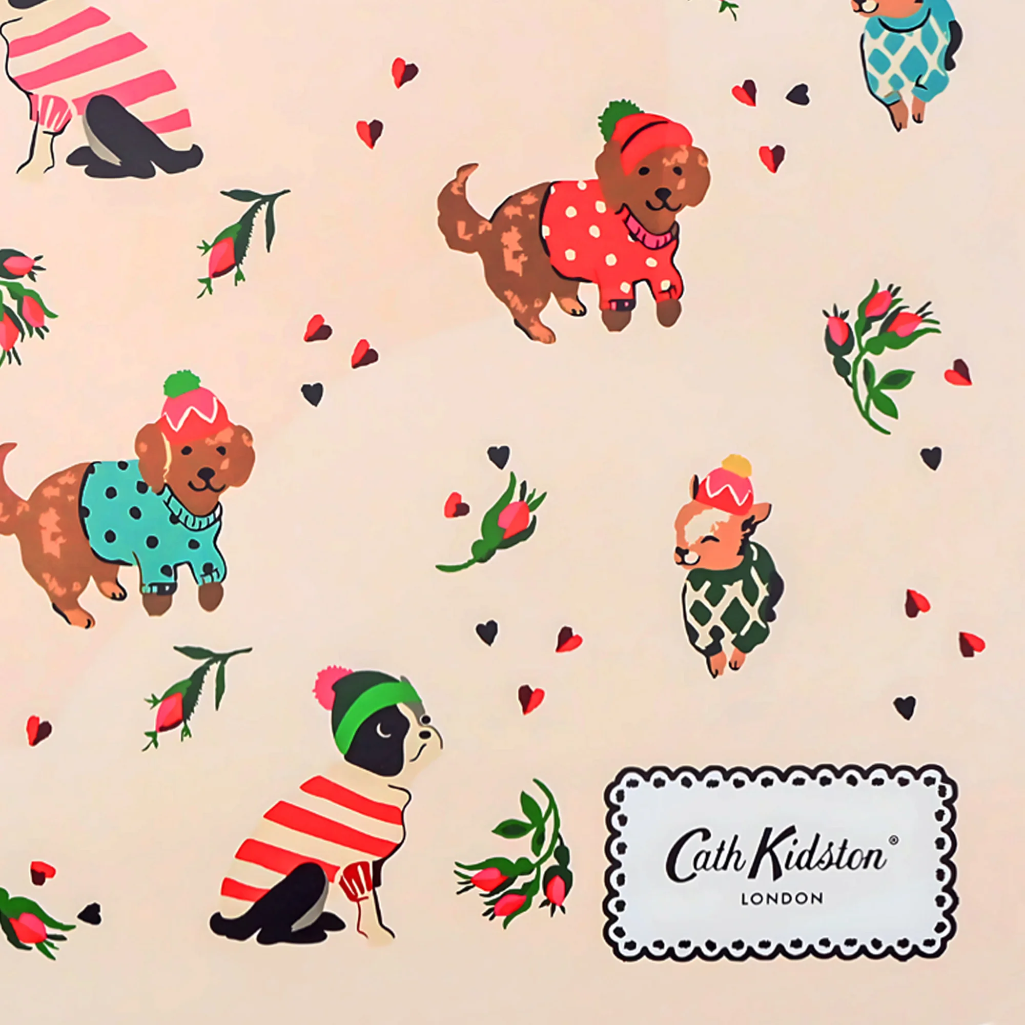 Cath Kidston Hearts & Roses Pet Feeding Mat - Image 3