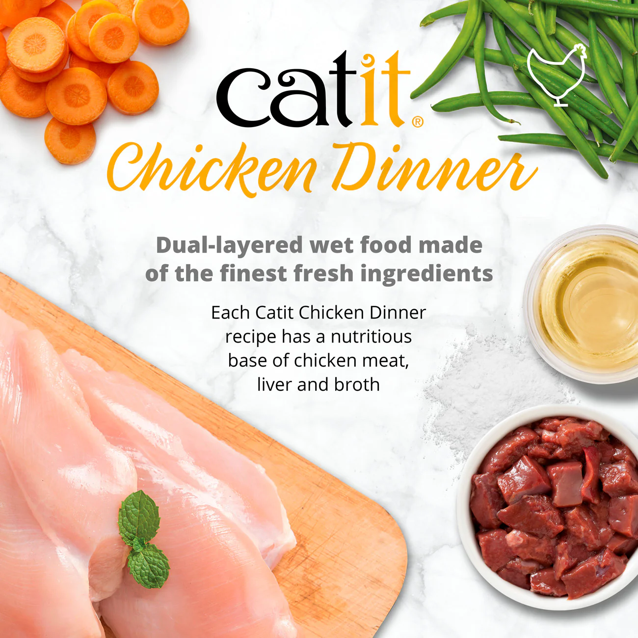 Catit Chicken Dinner with Duck 75g - Image 4