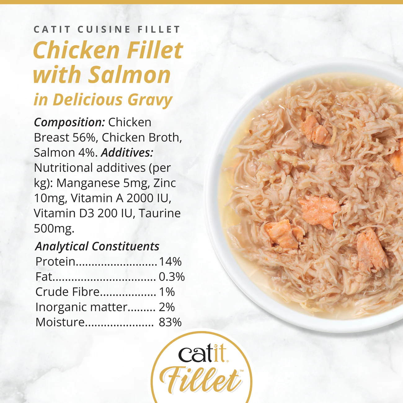 Catit Chicken Fillet with Salmon75g