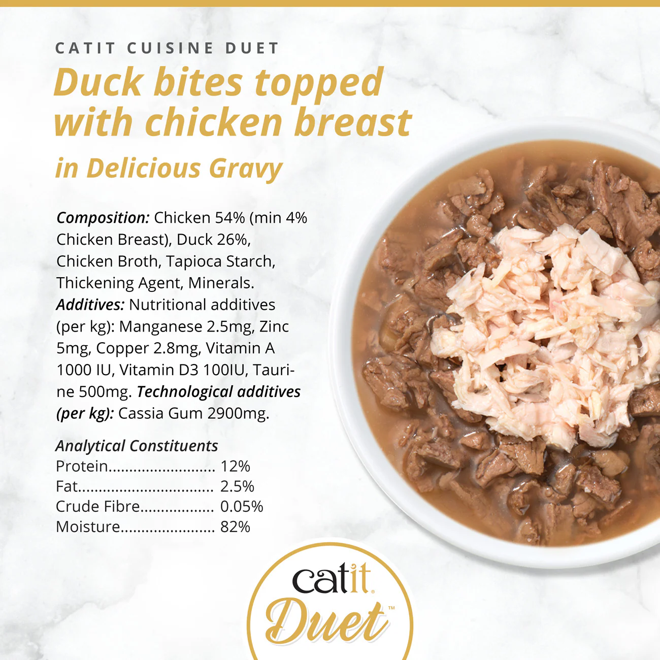 Catit Duet Duck with Chicken 75g - Image 2