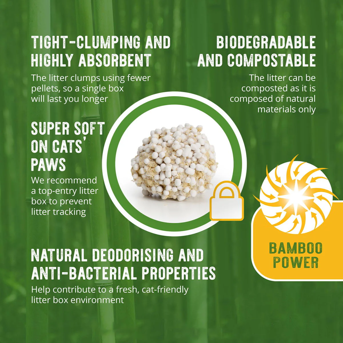 Catit Go Natural Bamboo Litter Vanil 3.6kg - Image 3