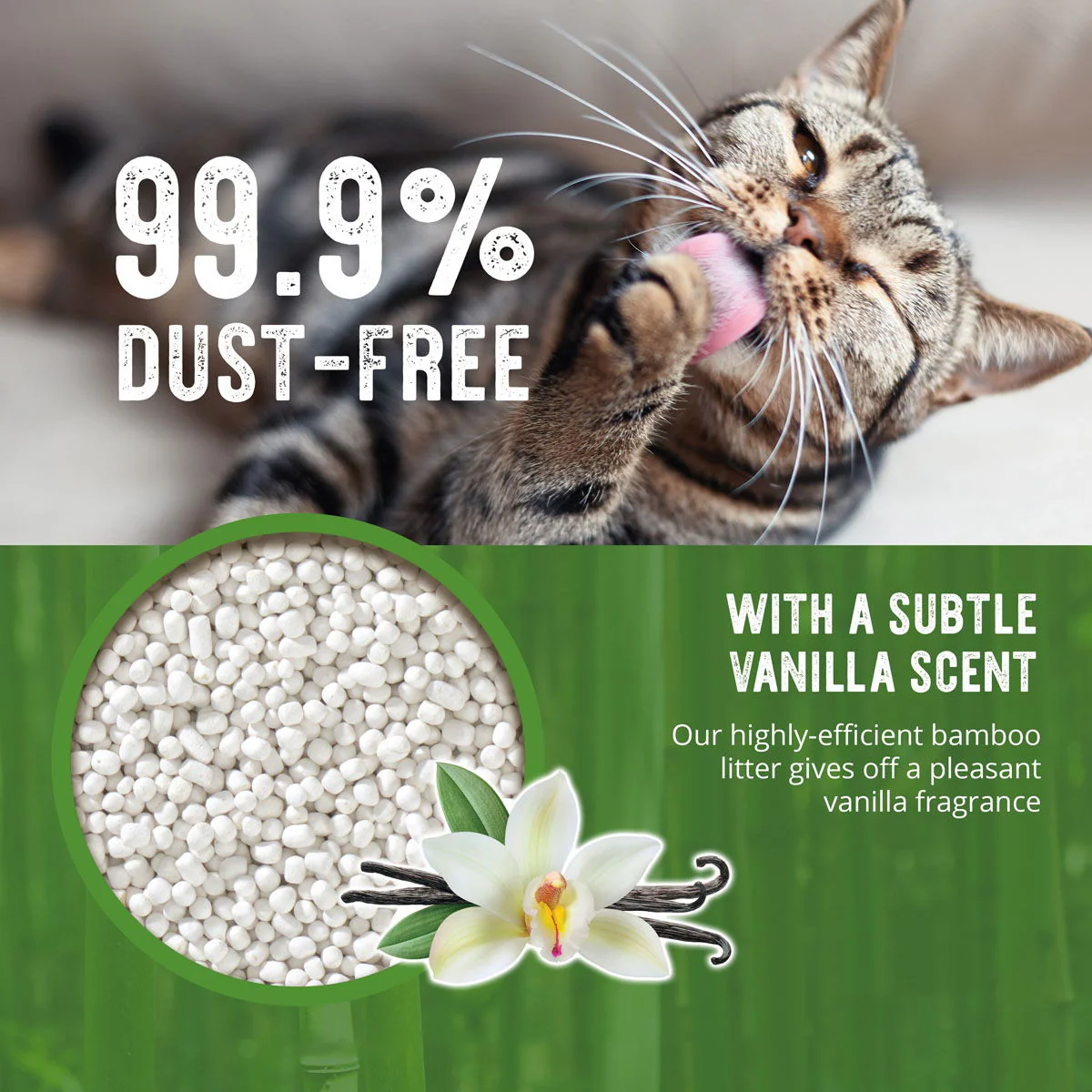Catit Go Natural Bamboo Litter Vanil 3.6kg - Image 4