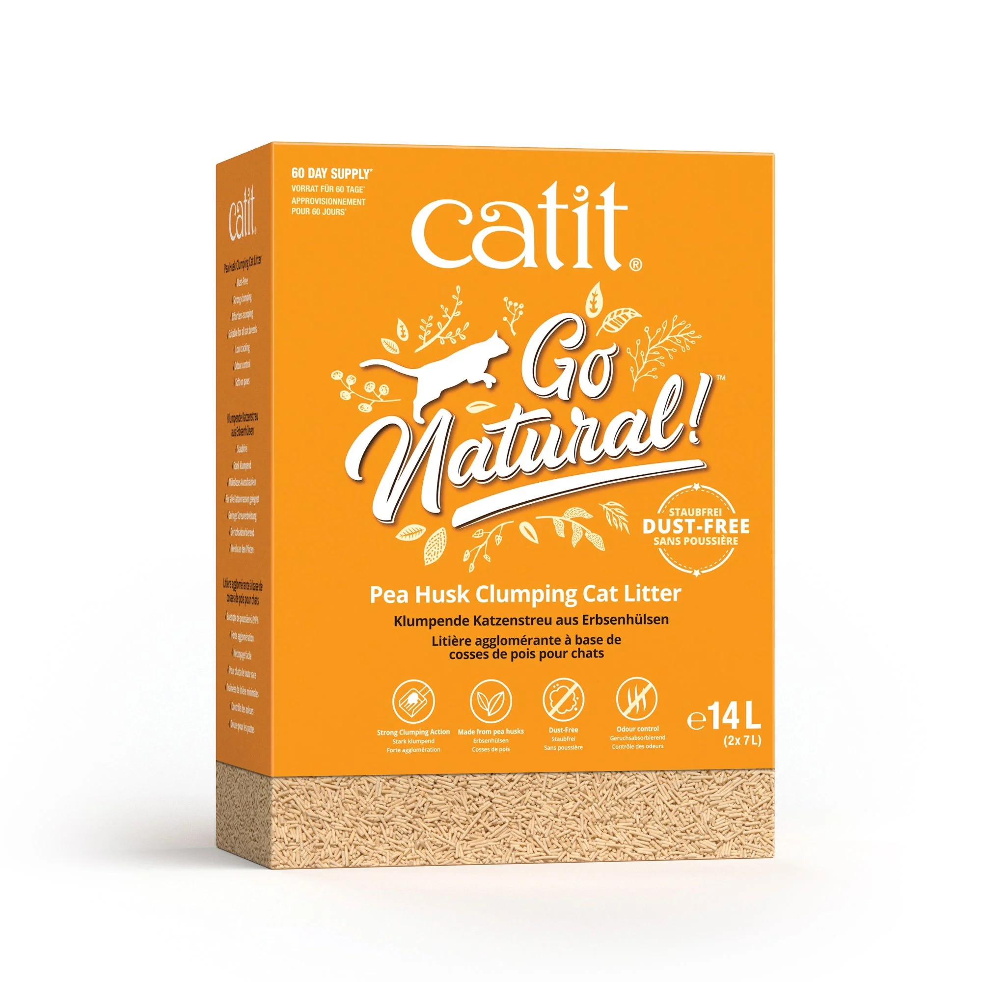 Catit Go Natural Pea Husk Litter 5.6kg Vanilla