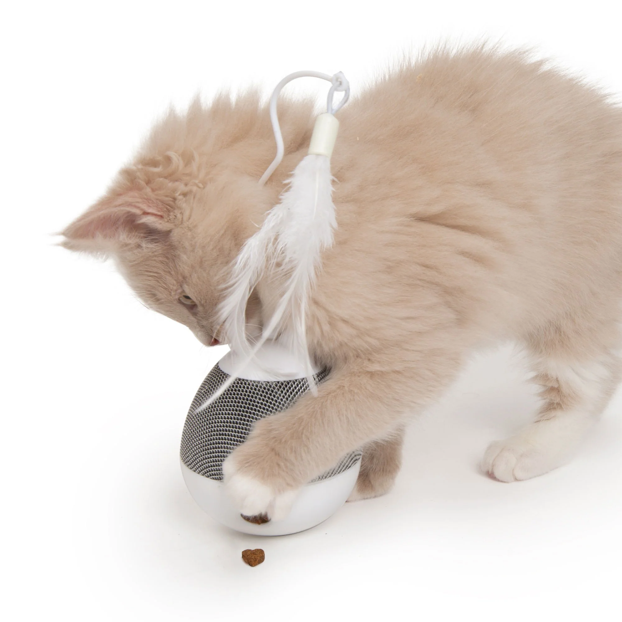 Catit Pixi Spinner Electronic Cat Toy White & Grey - Image 2