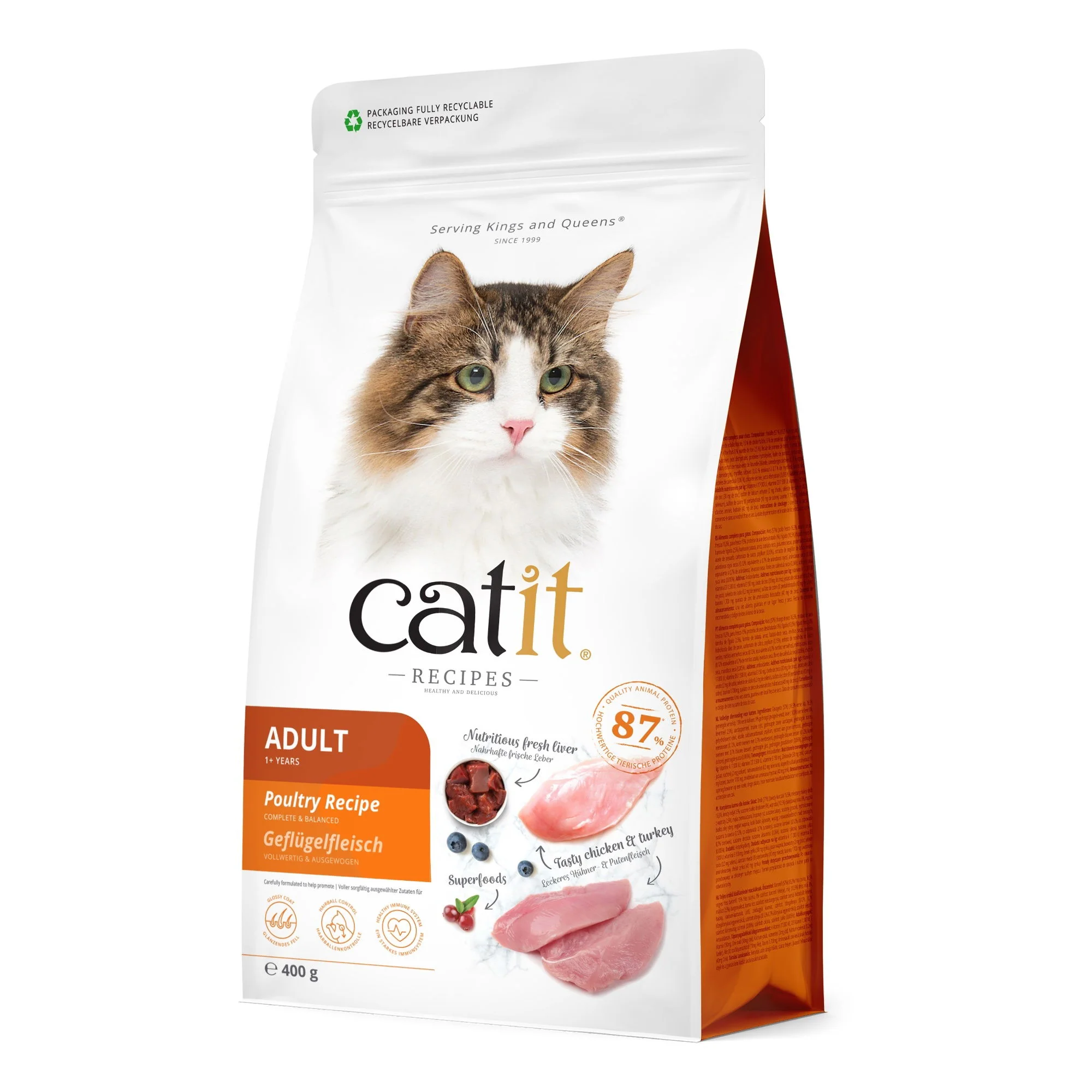 Catit Recipes Dry Adult Poultry 400g - Image 3