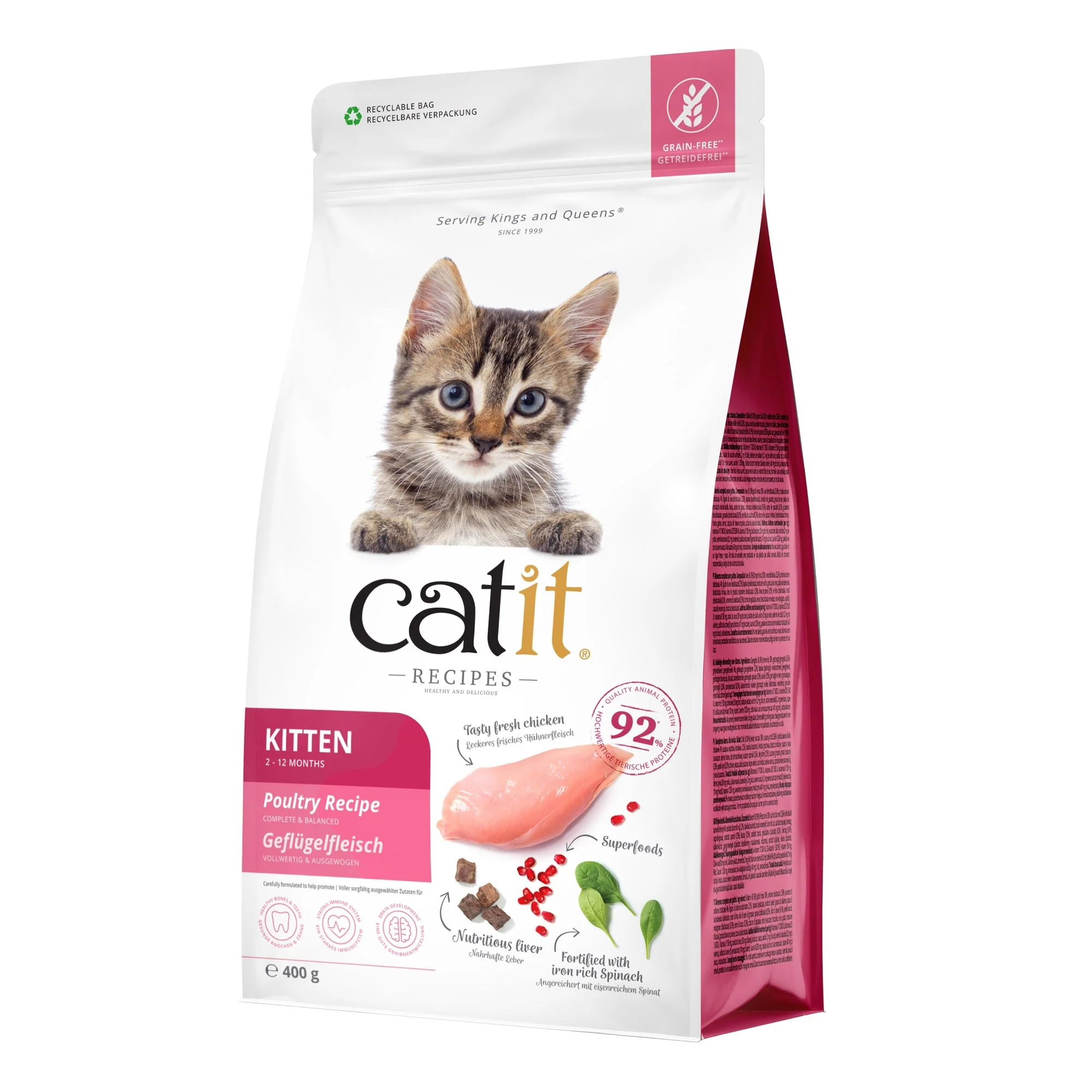 Catit Recipes Dry Kitten Poultry 400g