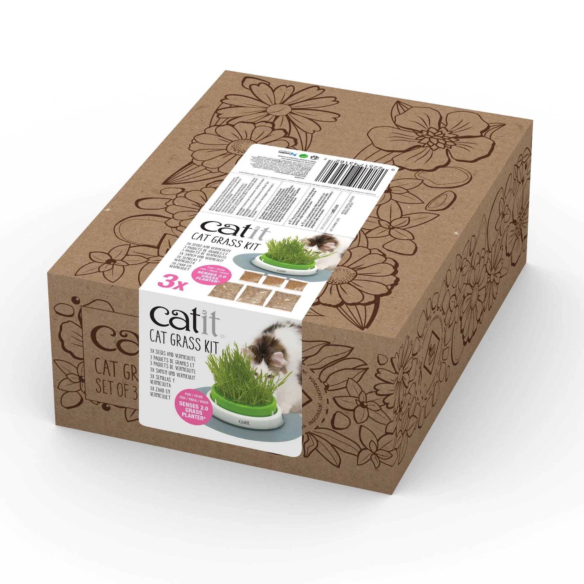 Catit Senses 2.0 Grass Kit (3 pk) - Image 3