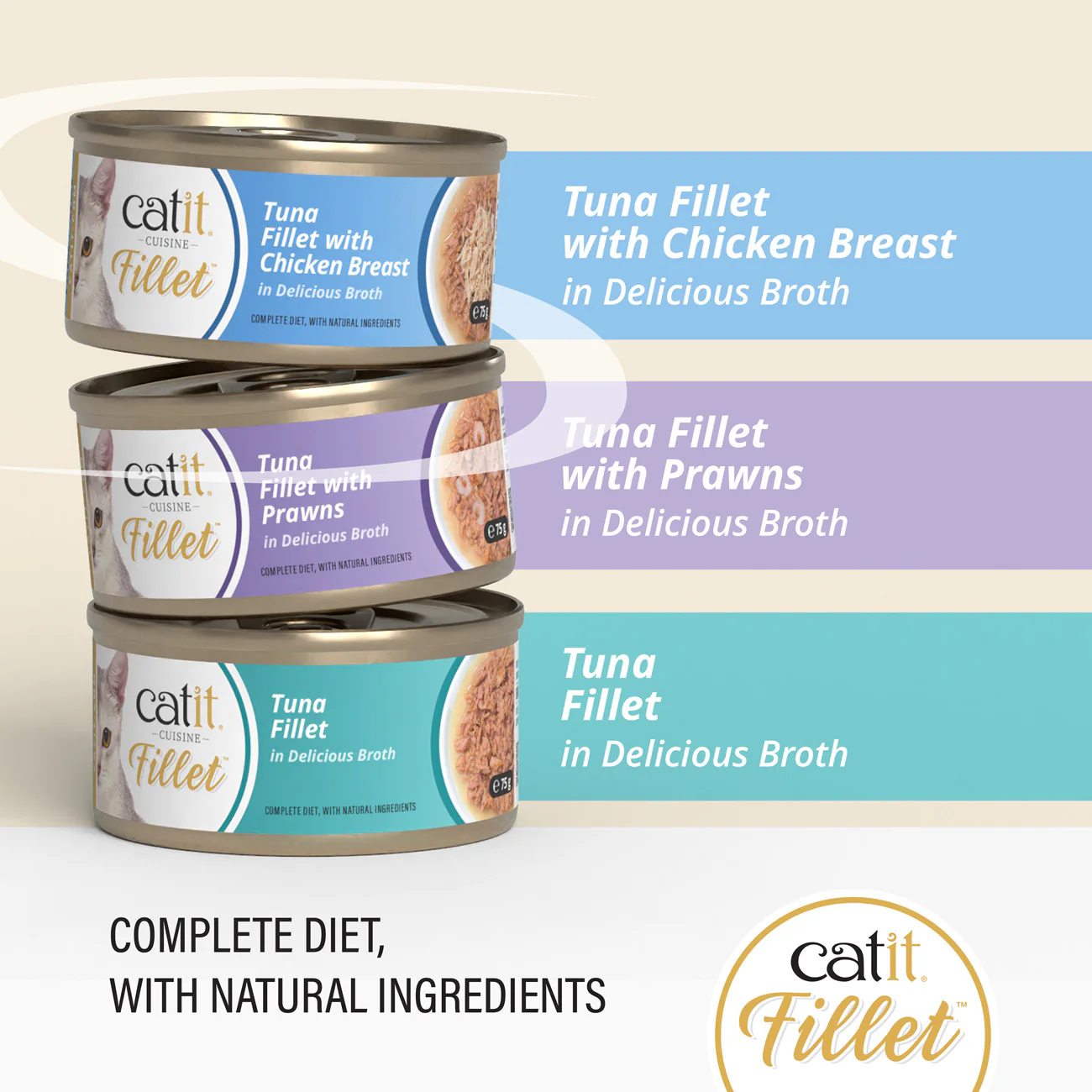 Catit Tuna Fillet with Prawns 75g - Image 3
