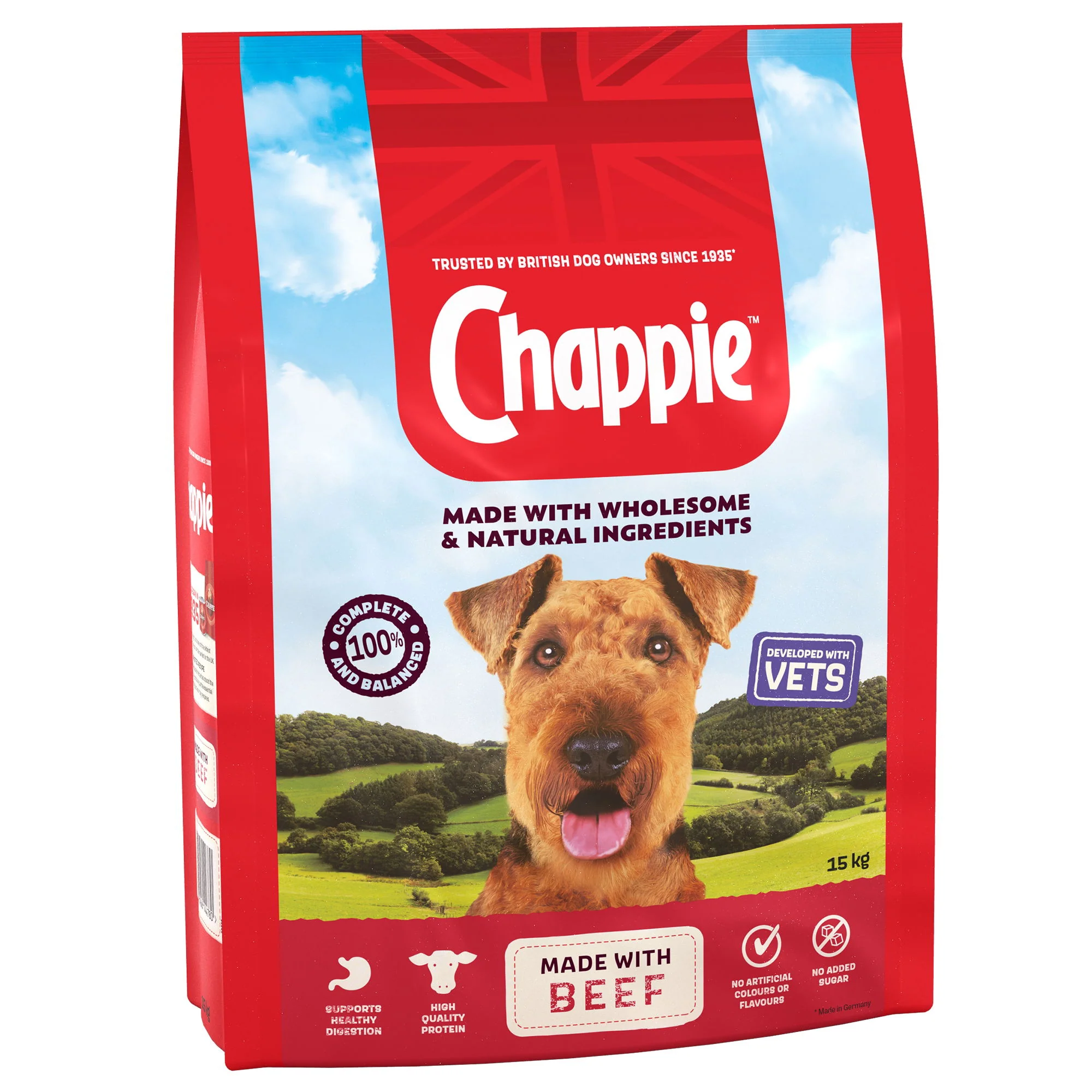 Chappie Complete Adult Dry Dog Food Beef & Wholegrain Cereal 15kg - Image 4