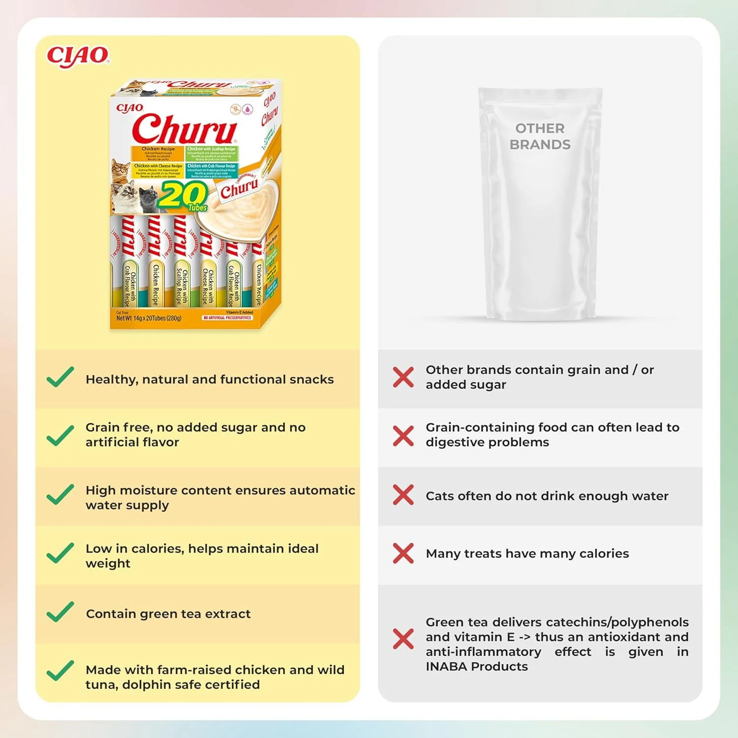 Churu 20 Pack Box Chicken & Beef Variety - Image 3