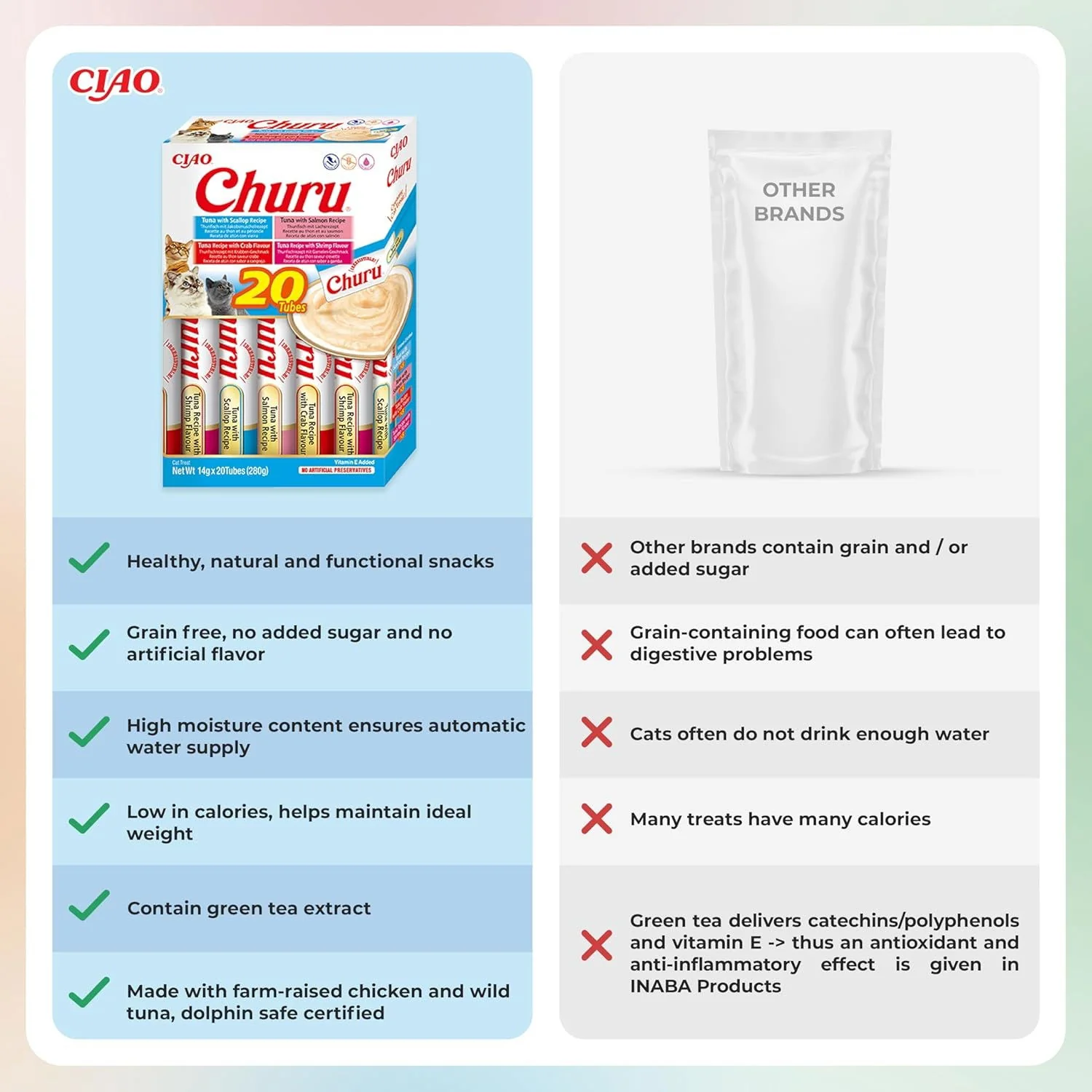 Churu 20 Pack Box Tuna Seafood Variety - Image 3