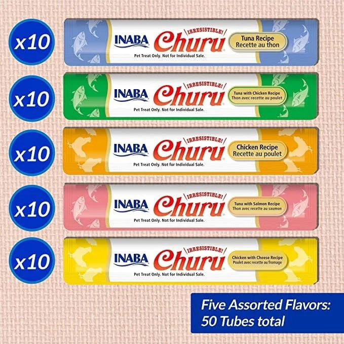 Churu 50 Pack Tuna & Chicken Varieties - Image 2