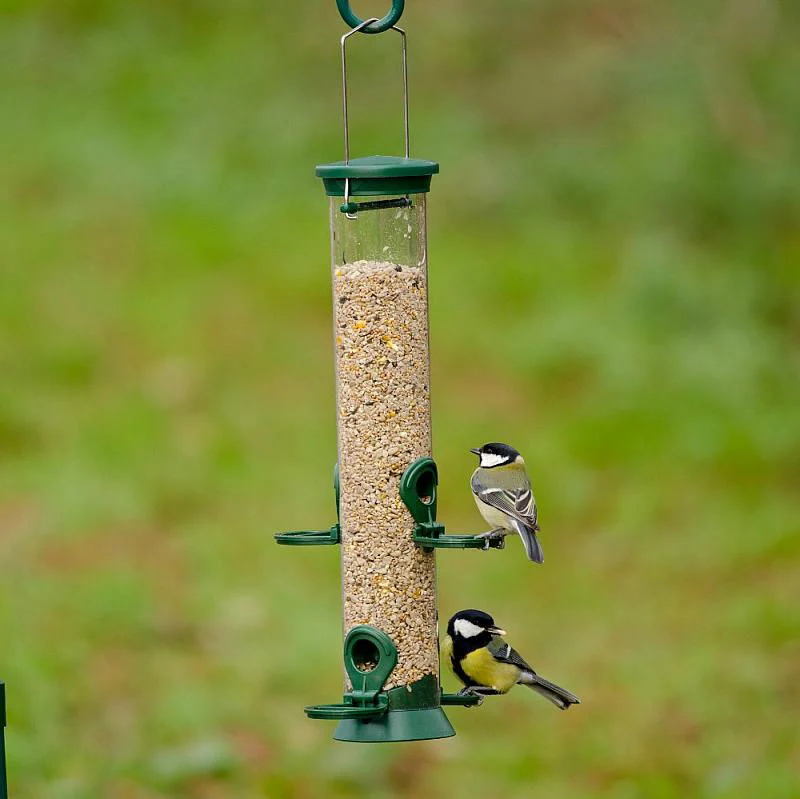 Cj Challenger Plastic Seed Feeder Green 4 Port Med 35cm - Image 2