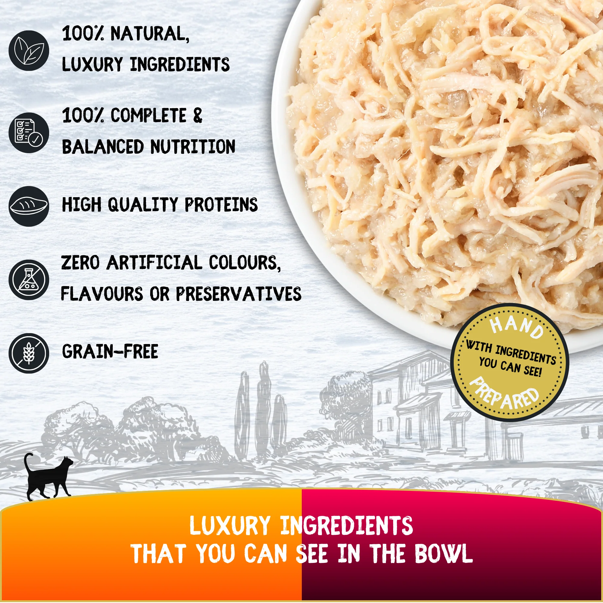 COOKHOUSE Luxury Cat Food - Fillets in Jelly - Chicken with Beef 6 x70g - Image 4