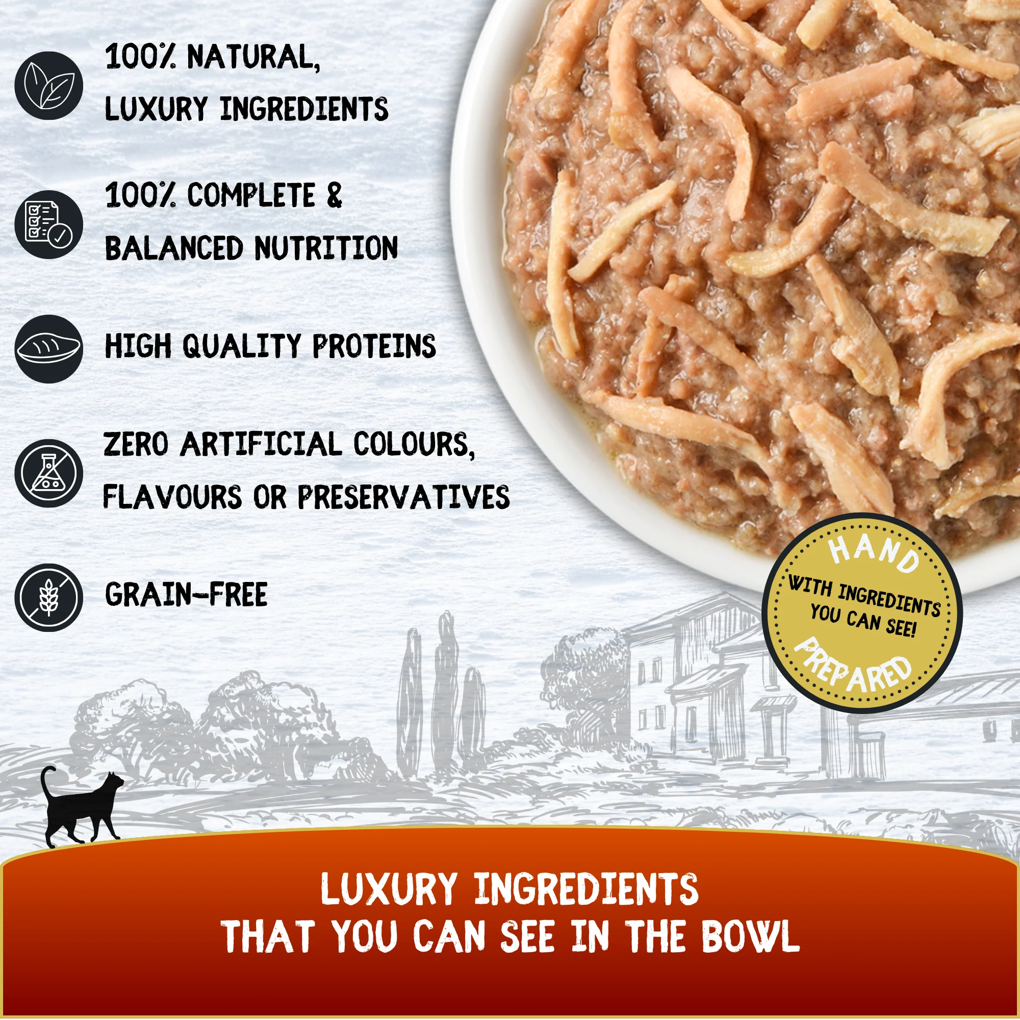 COOKHOUSE Luxury Cat Food -Terrines - Chicken - 18 x 70g - Image 3