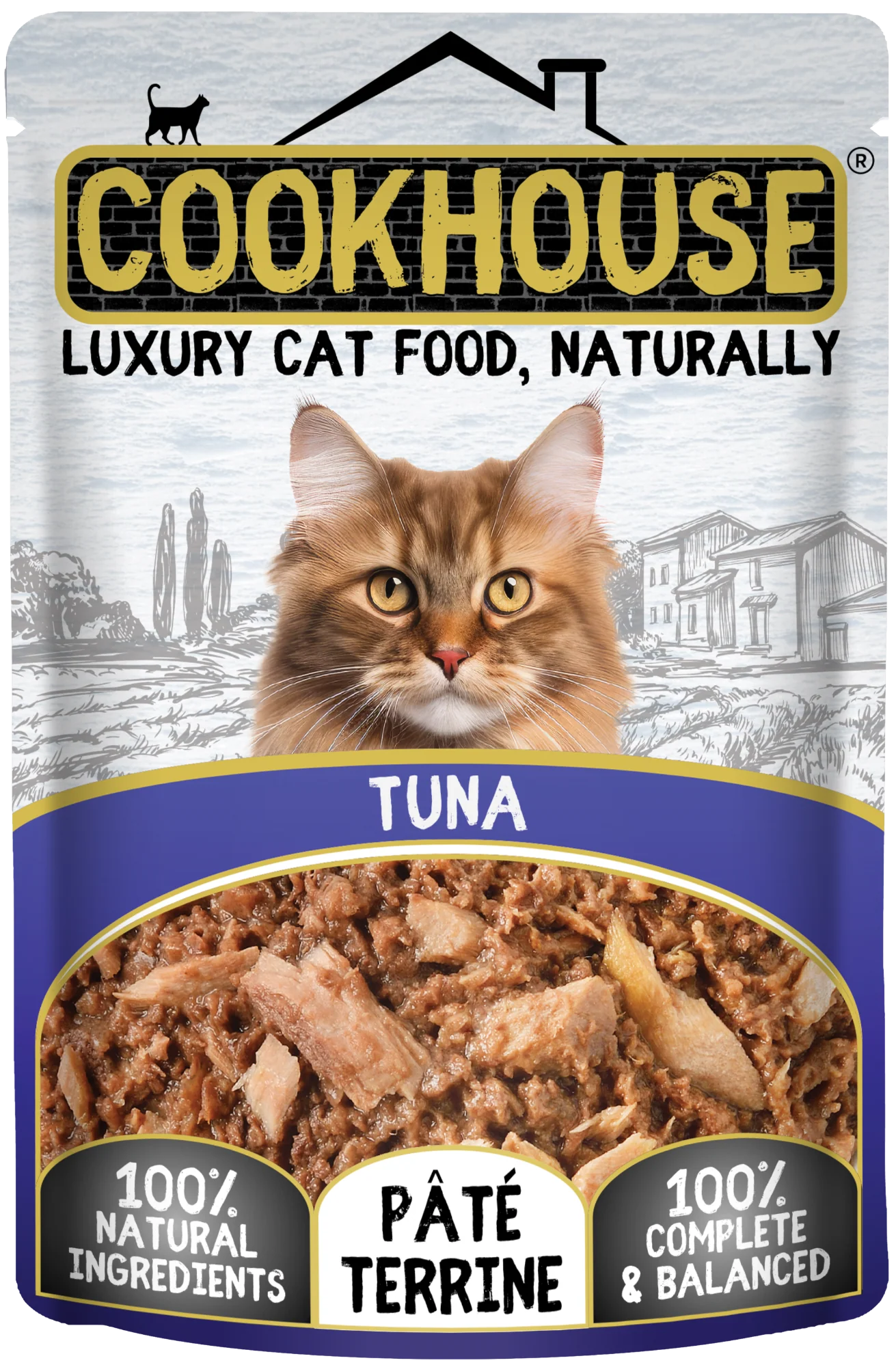 COOKHOUSE Luxury Cat Food -Terrines - Tuna - 18 x 70g