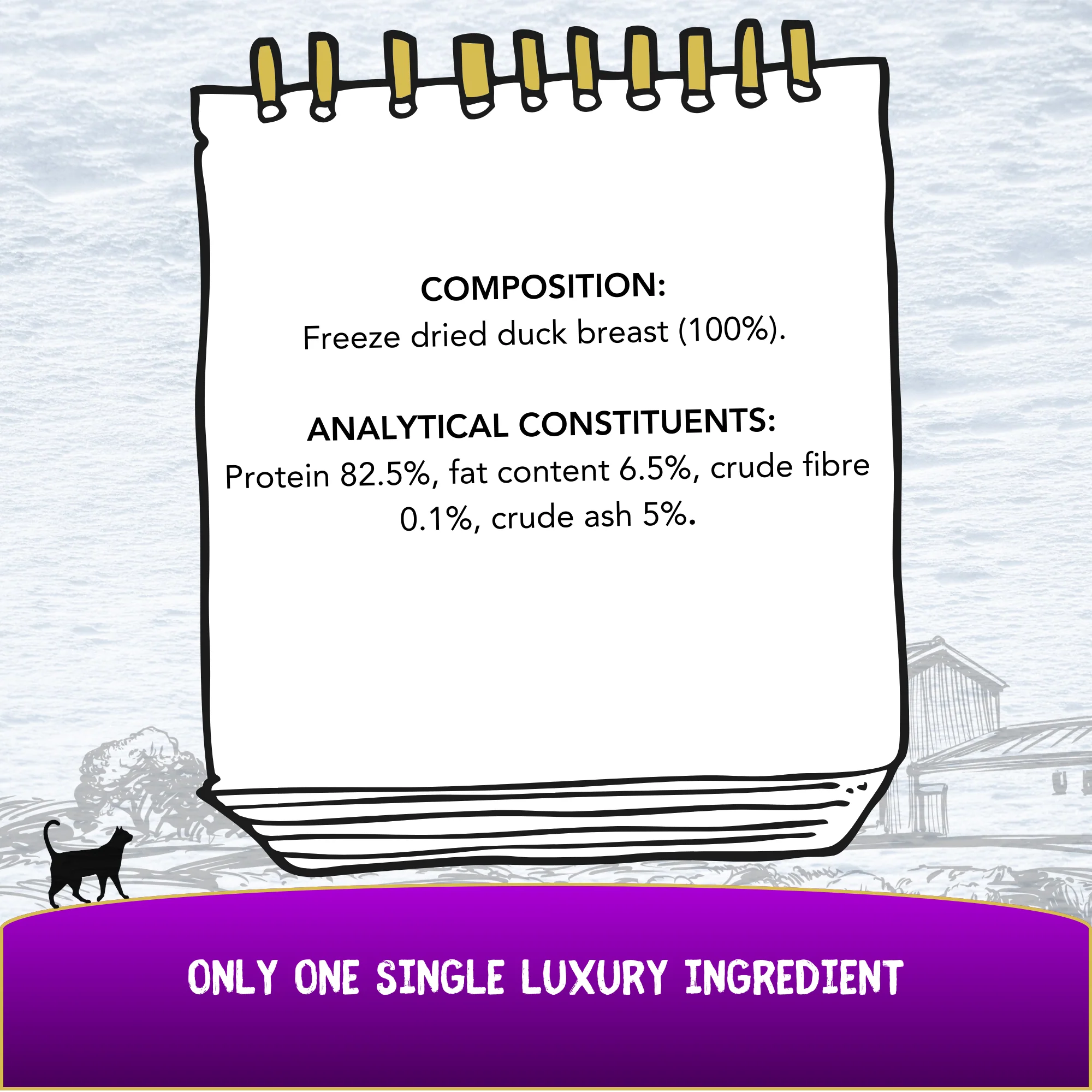 COOKHOUSE Luxury Cat Treats - Freeze Dried - 100% Duck Breast - Image 4