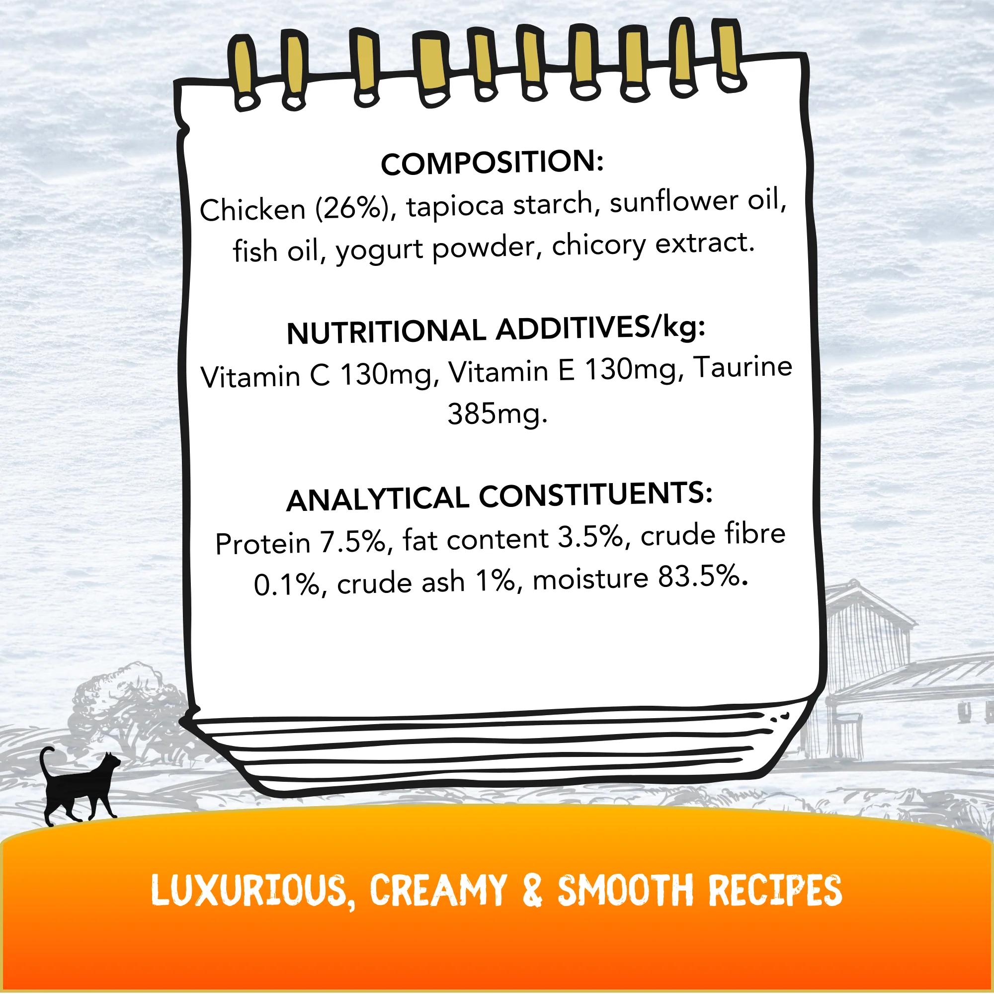 COOKHOUSE Luxury Cat Treats - Luxury Licks Puree - Chicken - Image 3
