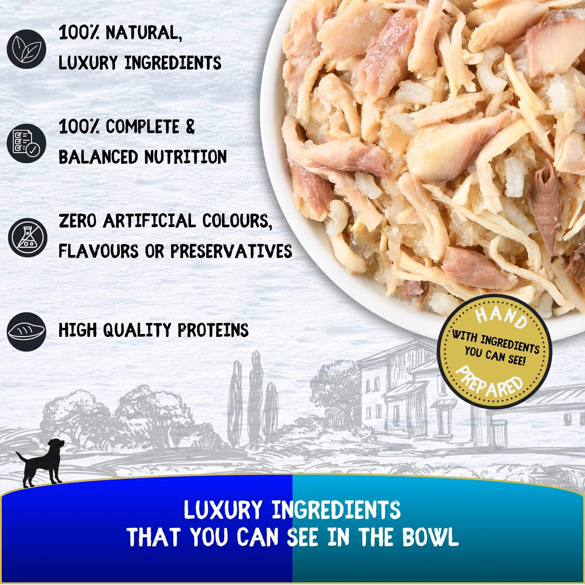 COOKHOUSE Luxury Dog Food - Fillets in Jelly - Chicken Breast with Tuna / Mackerel 6 x 100g - Image 3