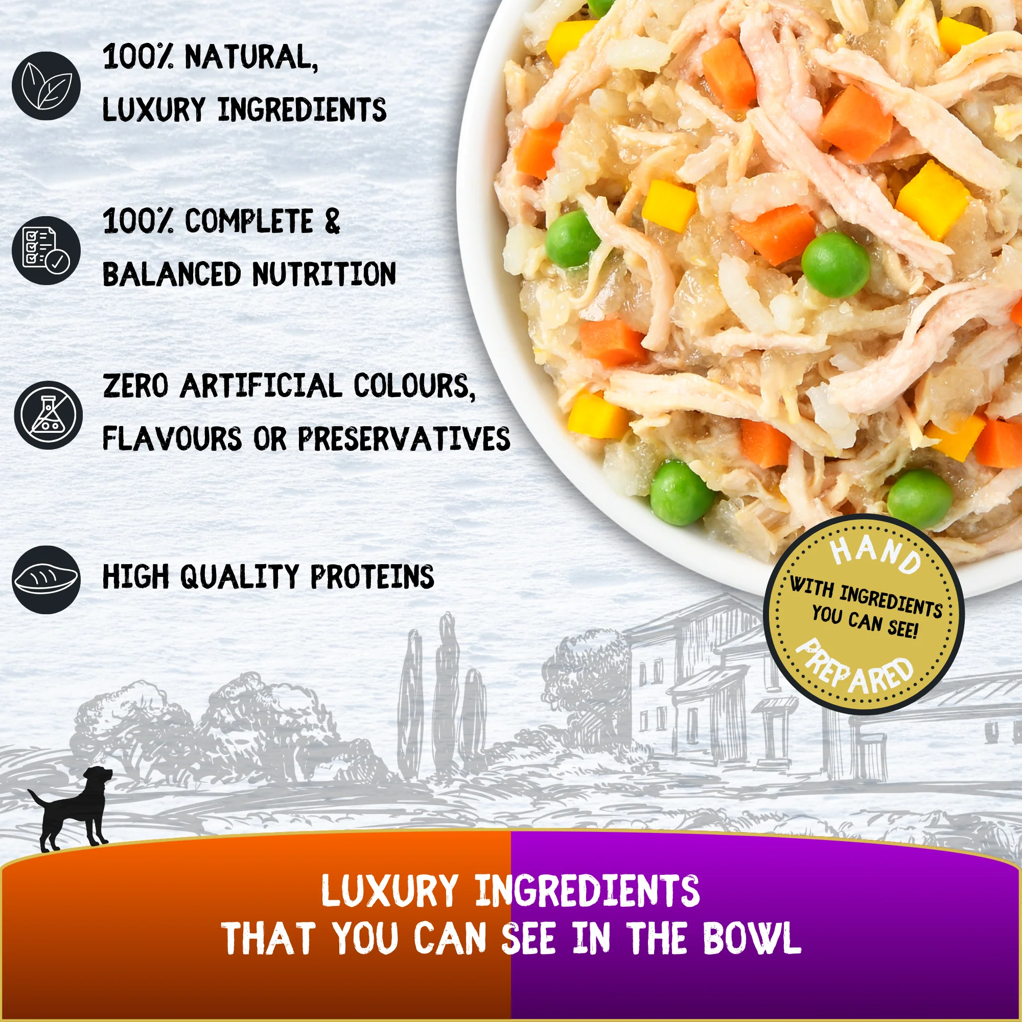 COOKHOUSE Luxury Dog Food - Fillets in Jelly - Chicken Breast with Veg / Liver 6 x100g - Image 3