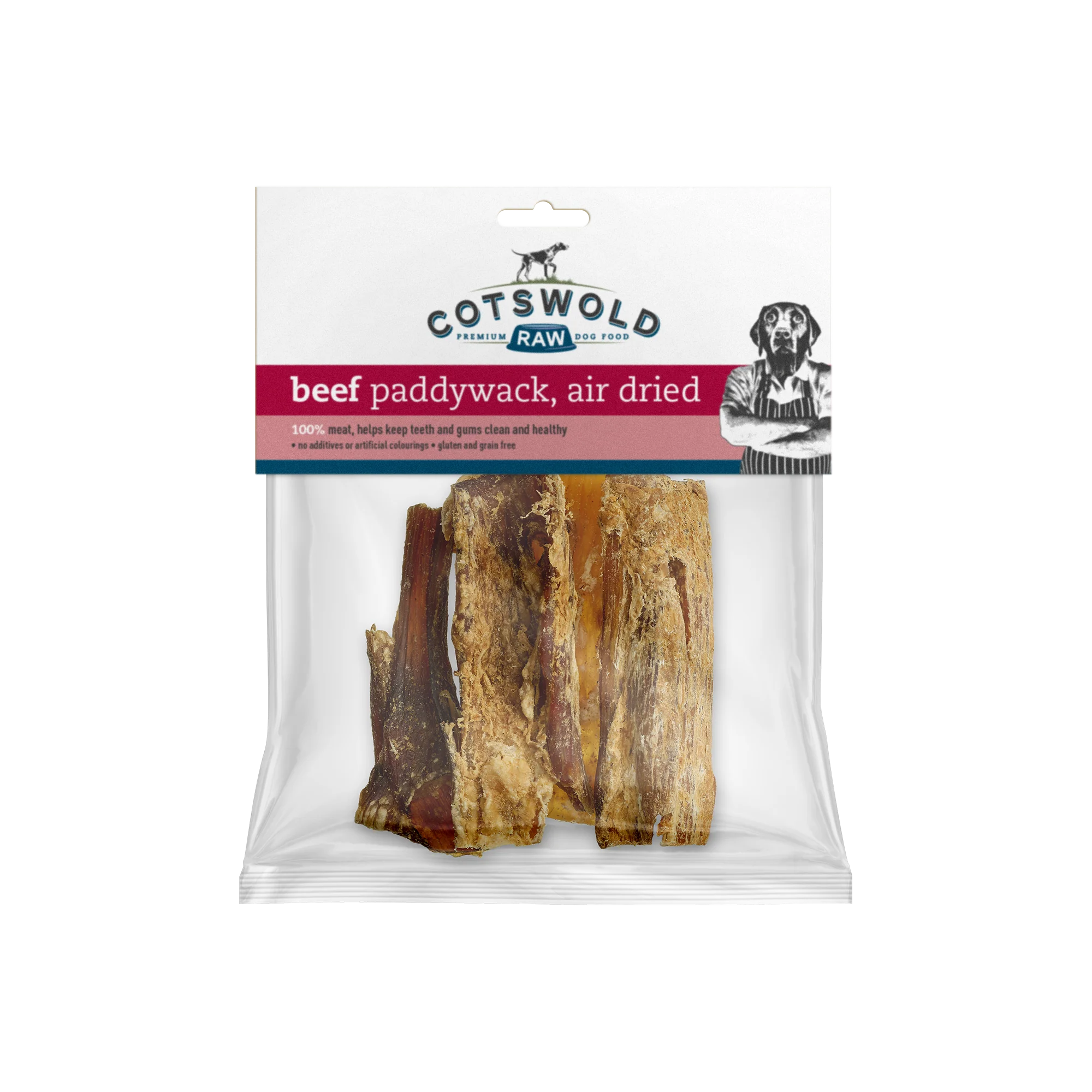 Cotswold Raw Natural Dried Treat Beef Paddywack 250g
