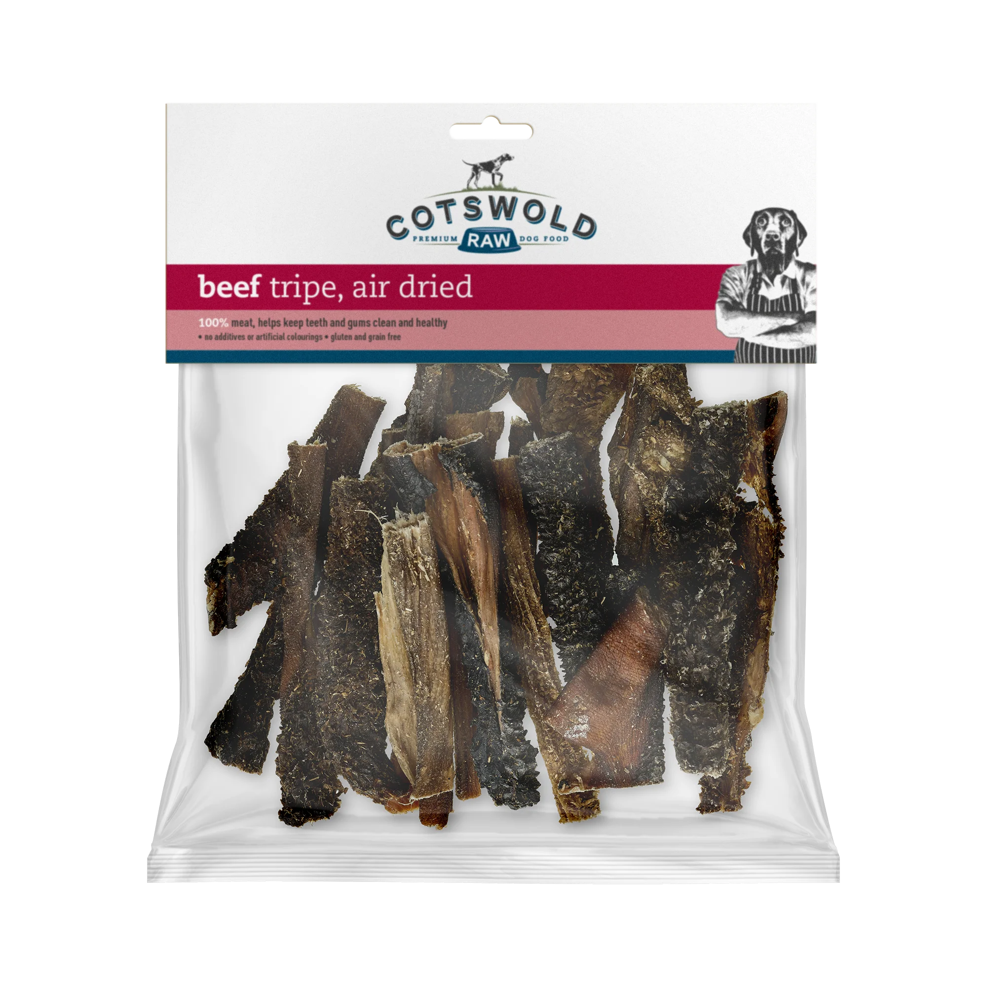 Cotswold Raw Natural Dried Treat Beef Tripe 250g