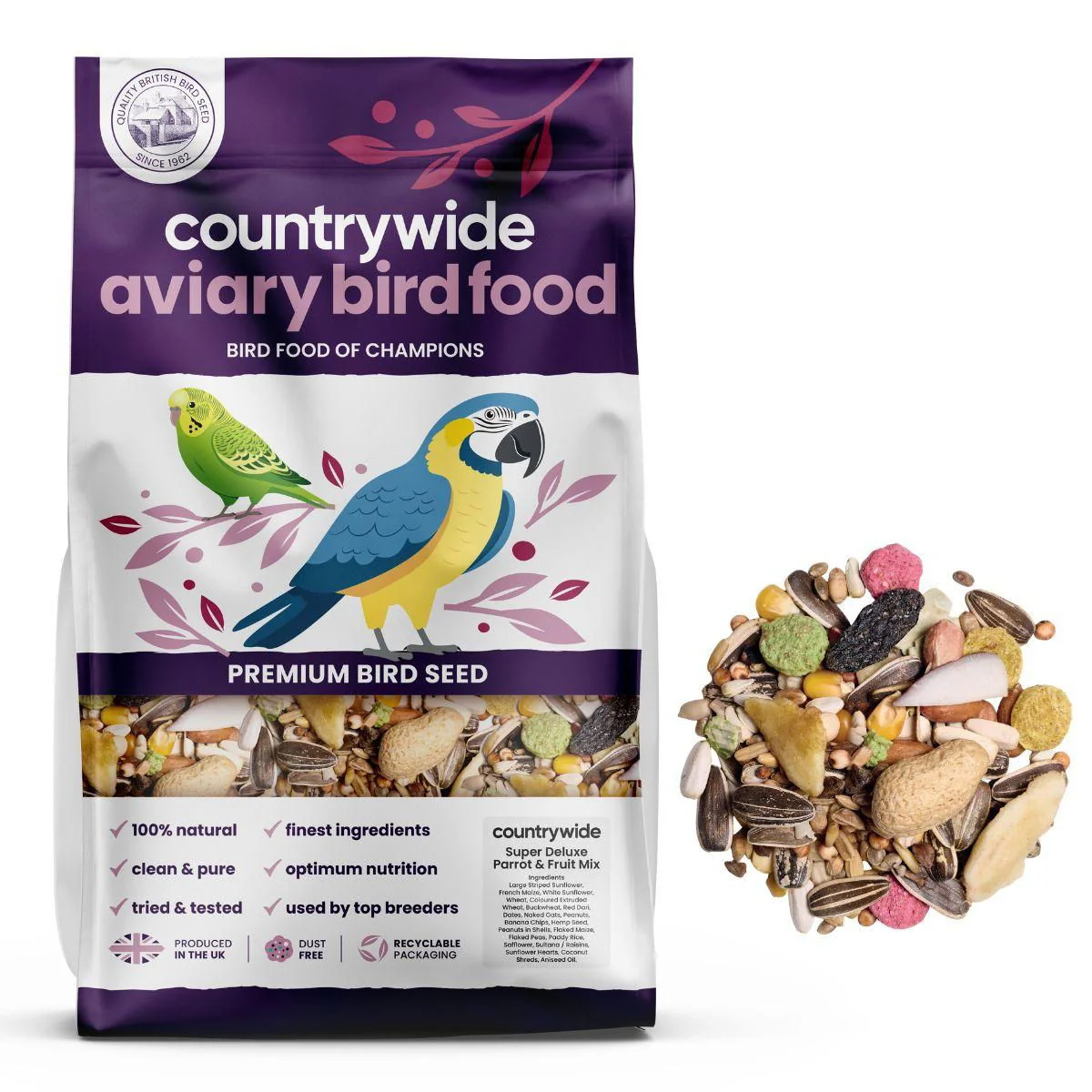 Countrywide Parrot Super Delux plus Fruit Mix 12.5kg