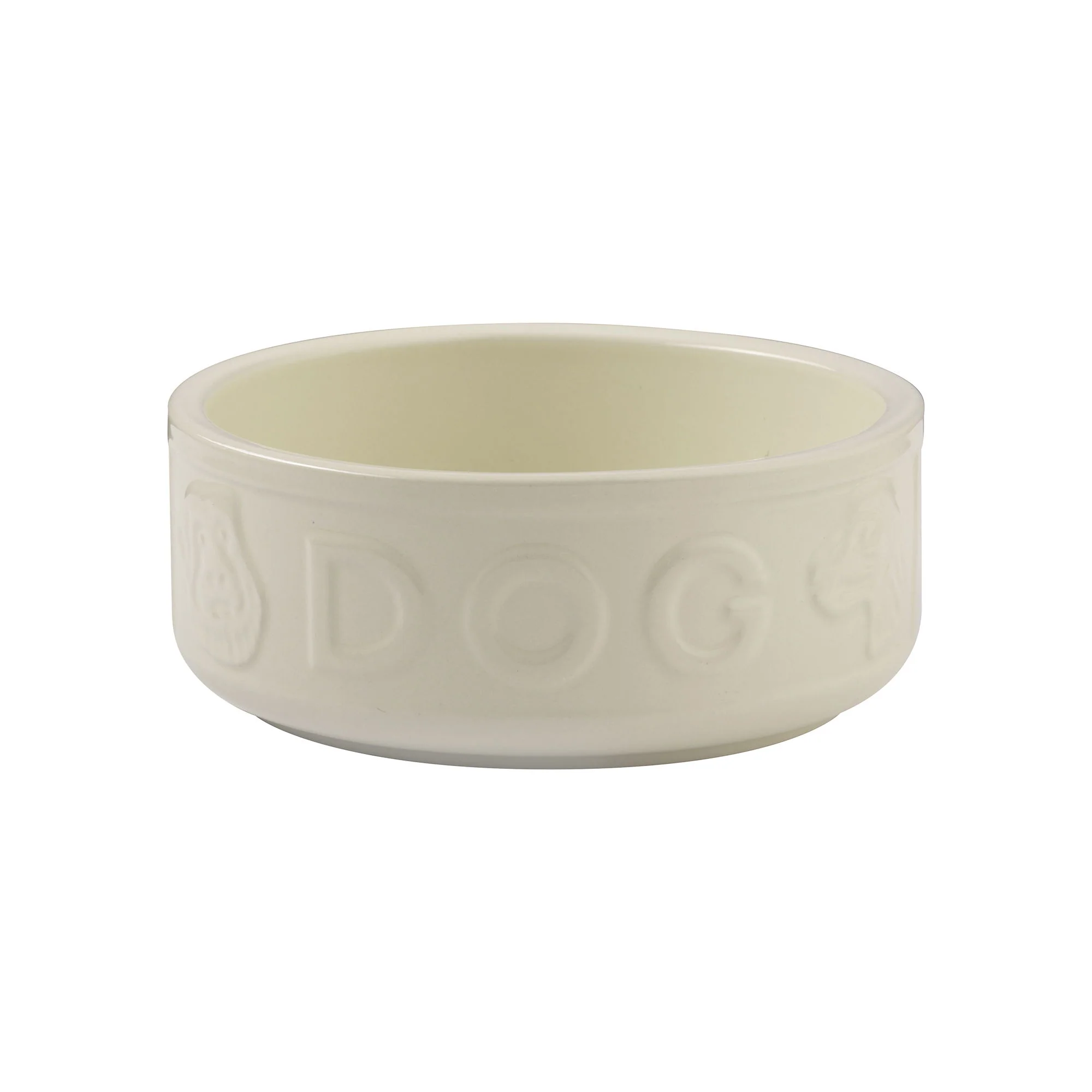 Cream Lettered Dog Bowl 15Cm M/O