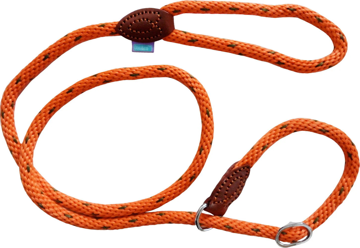 Dog&Co Supersoft Rope Slip Lead Orange 14mm X60" - Image 2