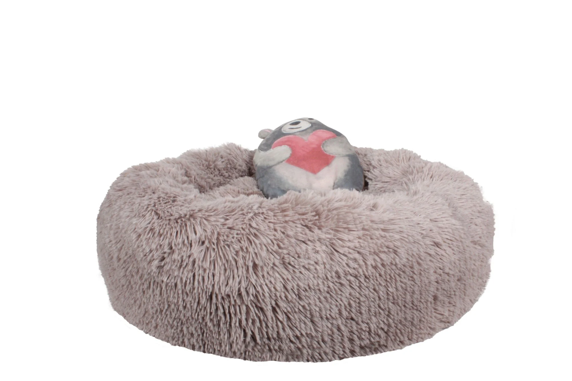 Dream Paws Anxiety Reducing Plush Bed Brown & Plush Toy - Image 2