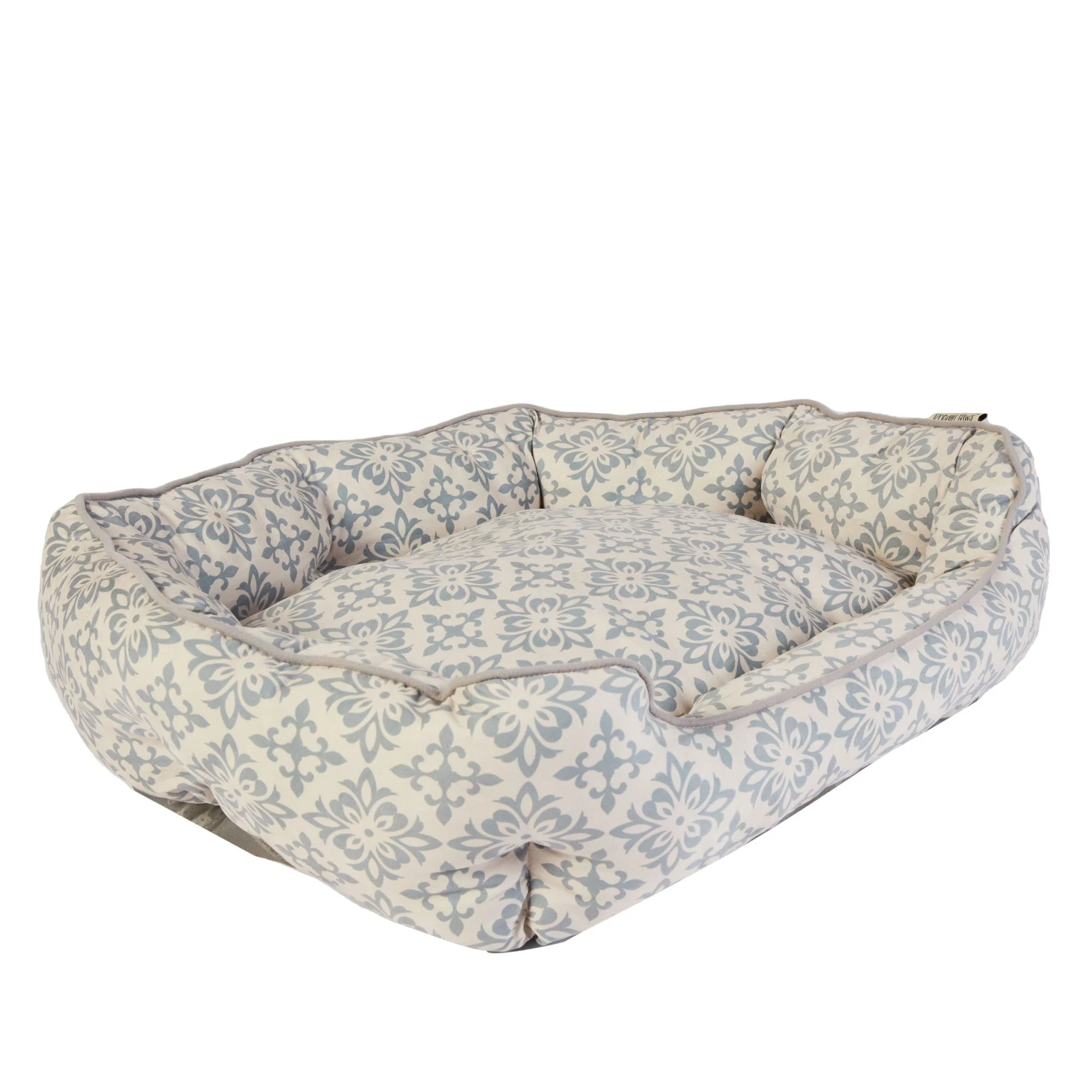 Dream Paws Scalloped Pet Bed Extra Large Grey - Image 2